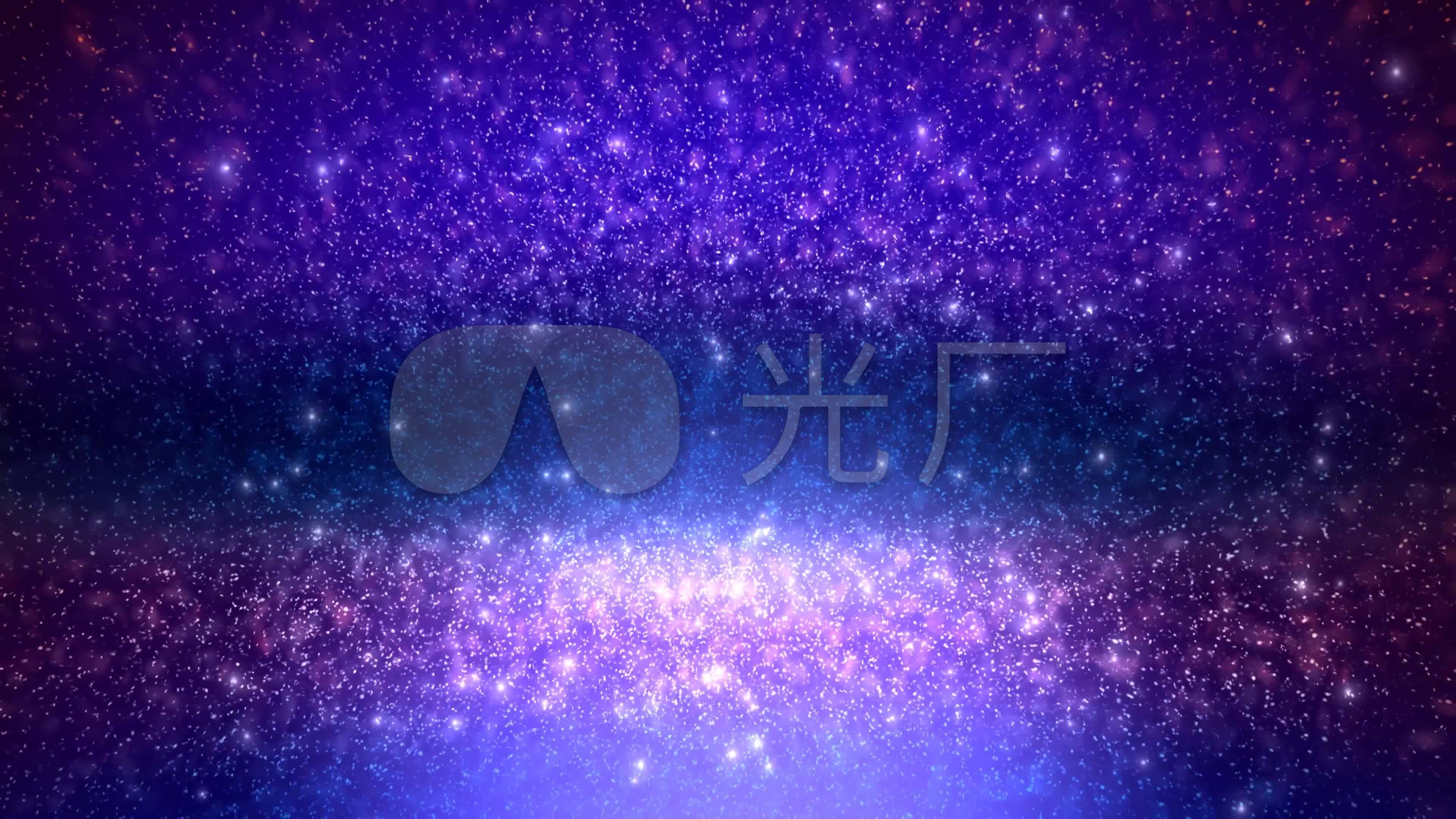 4k蓝色宇宙空间粒子星云星空背景视频素材_3840x2160