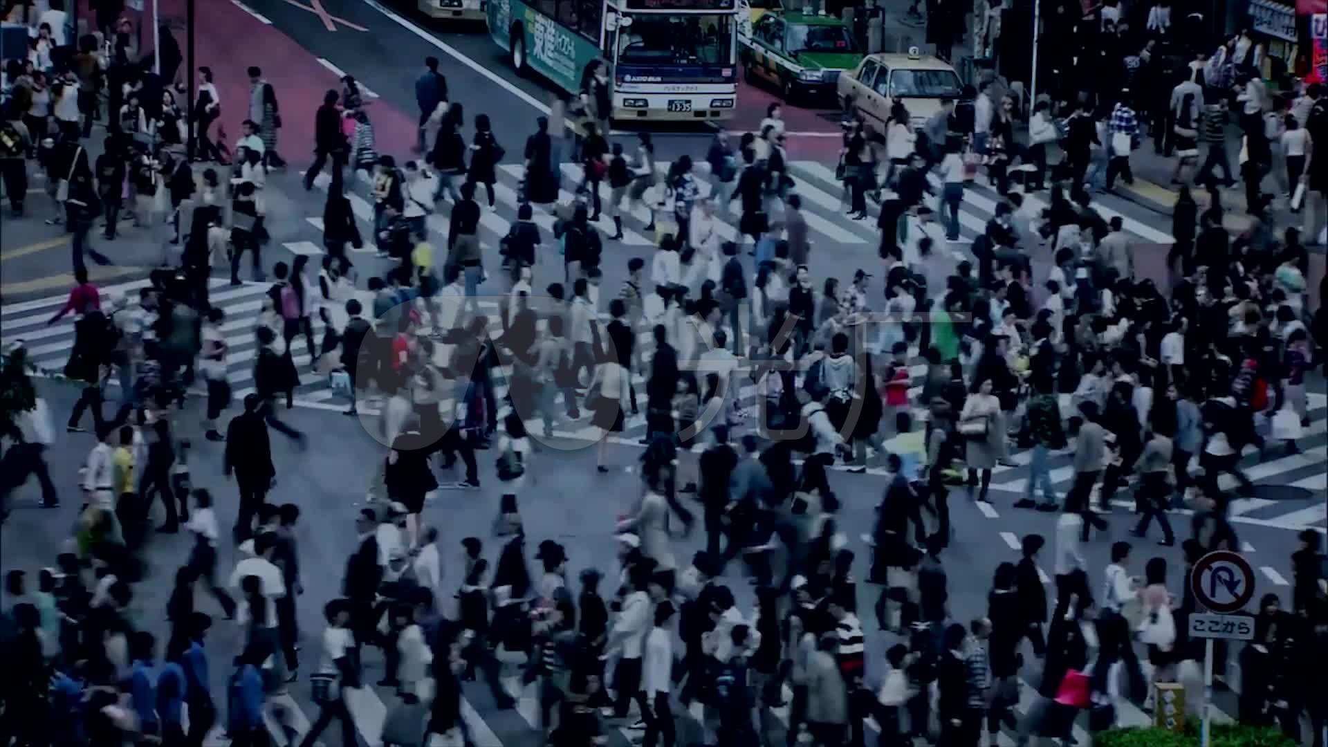 川流不息匆匆忙忙人来人往孤独的背影_1920x1080_高清视频素材下载