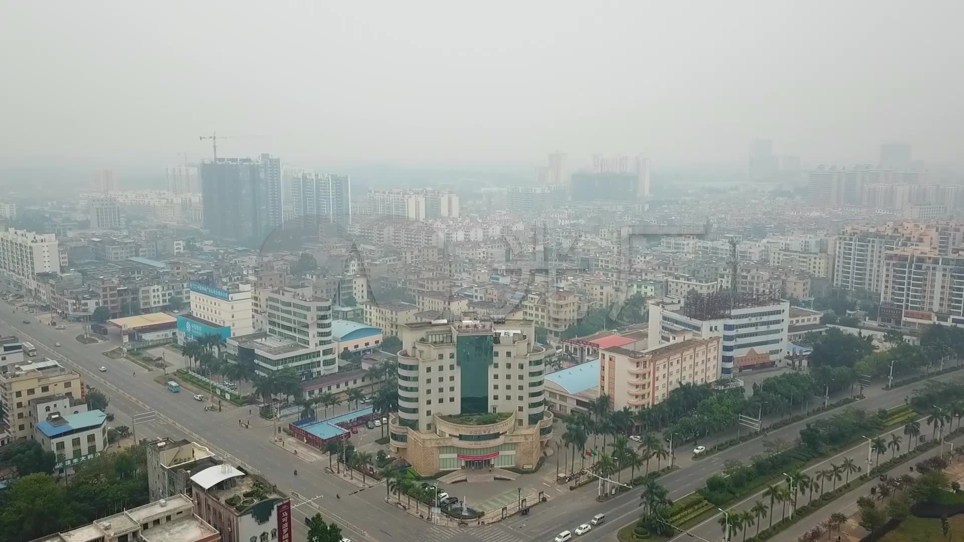 广西合浦-城市航拍_1920x1080_高清视频素材下载(编号