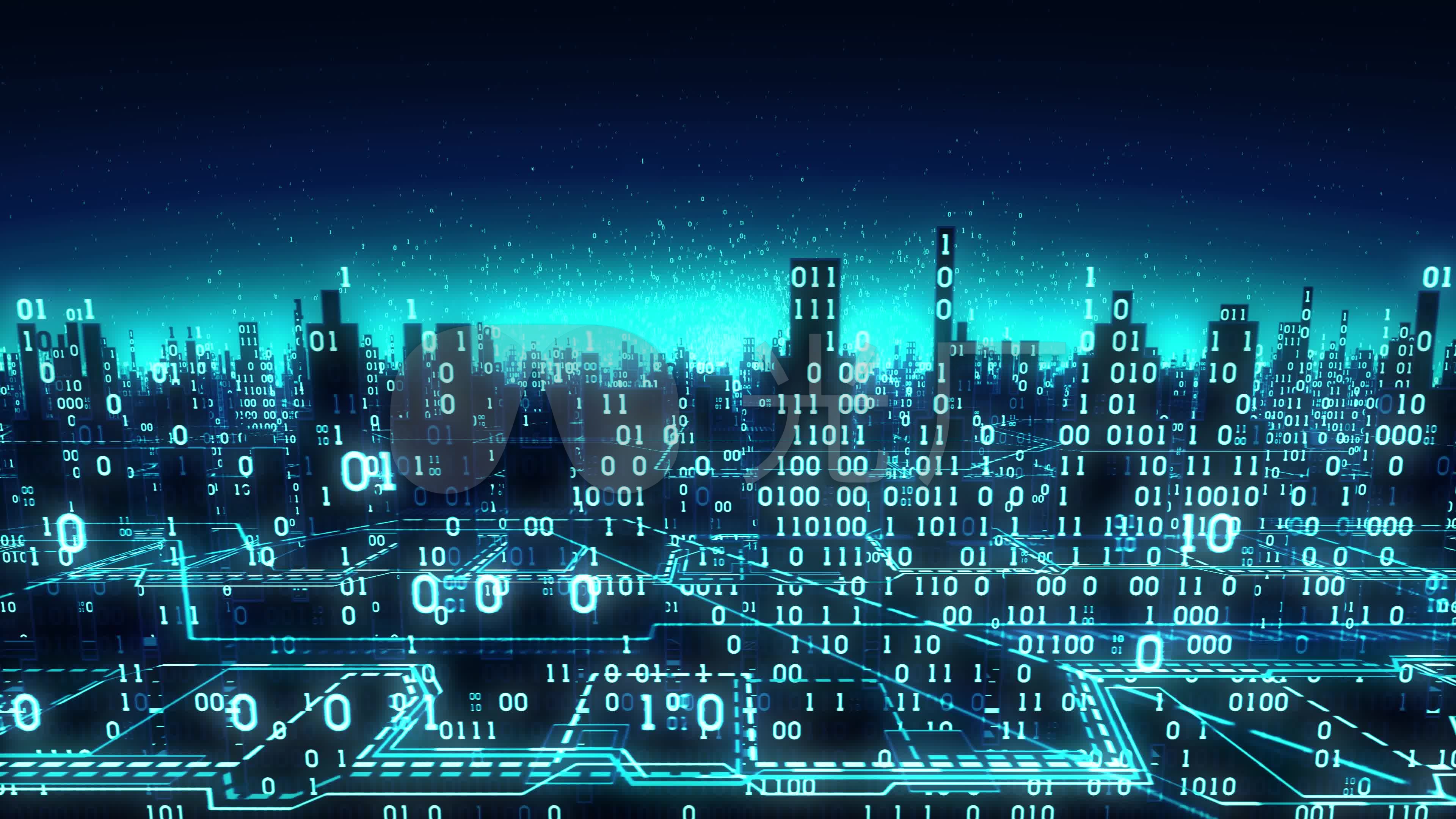 4k科技感十足城市_3840x2160_高清视频素材下载(编号
