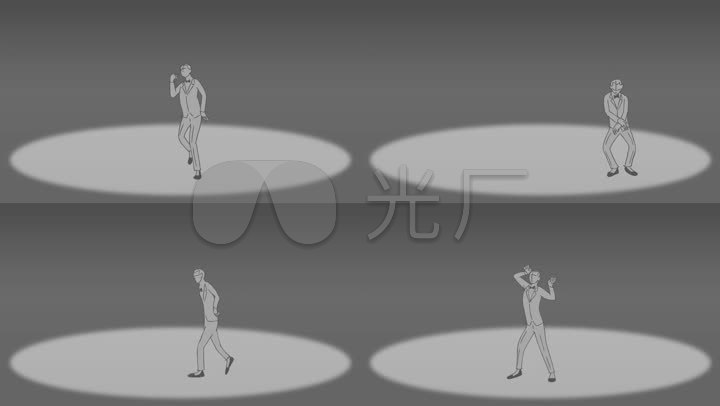 纸片人跳舞