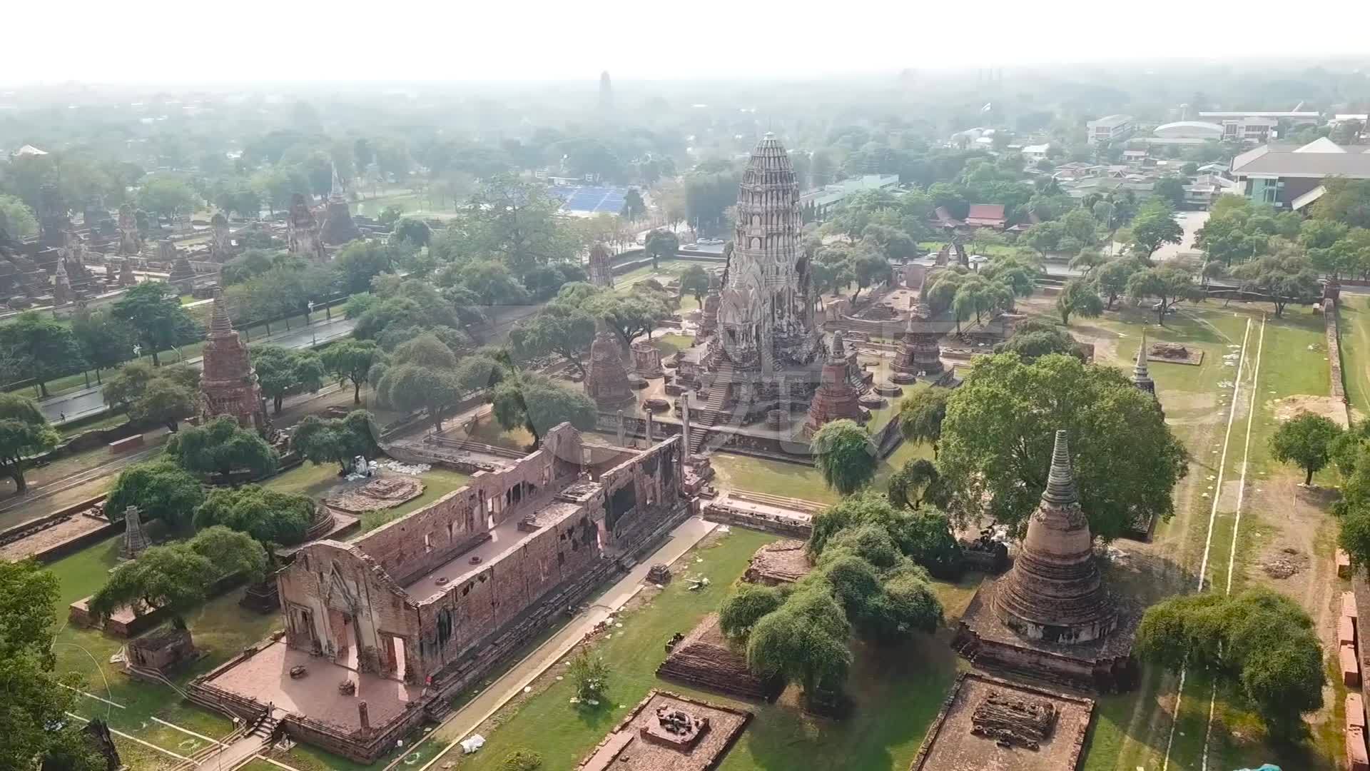 泰国曼谷大城府遗址古代遗址泰国旅游景点_1920x1080