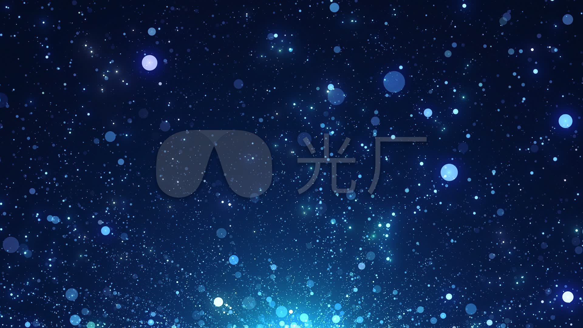 【原创】唯美浪漫爱情梦幻蓝色粒子背景_1920x1080_高清视频素材下载