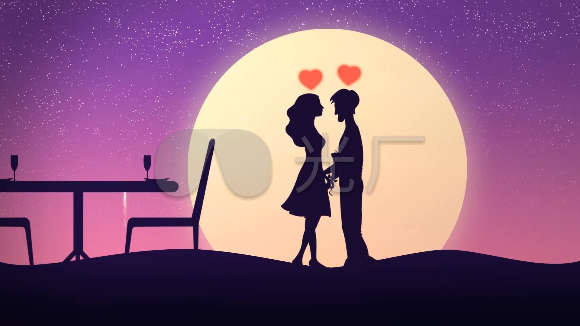 唯美求婚婚礼片头模板