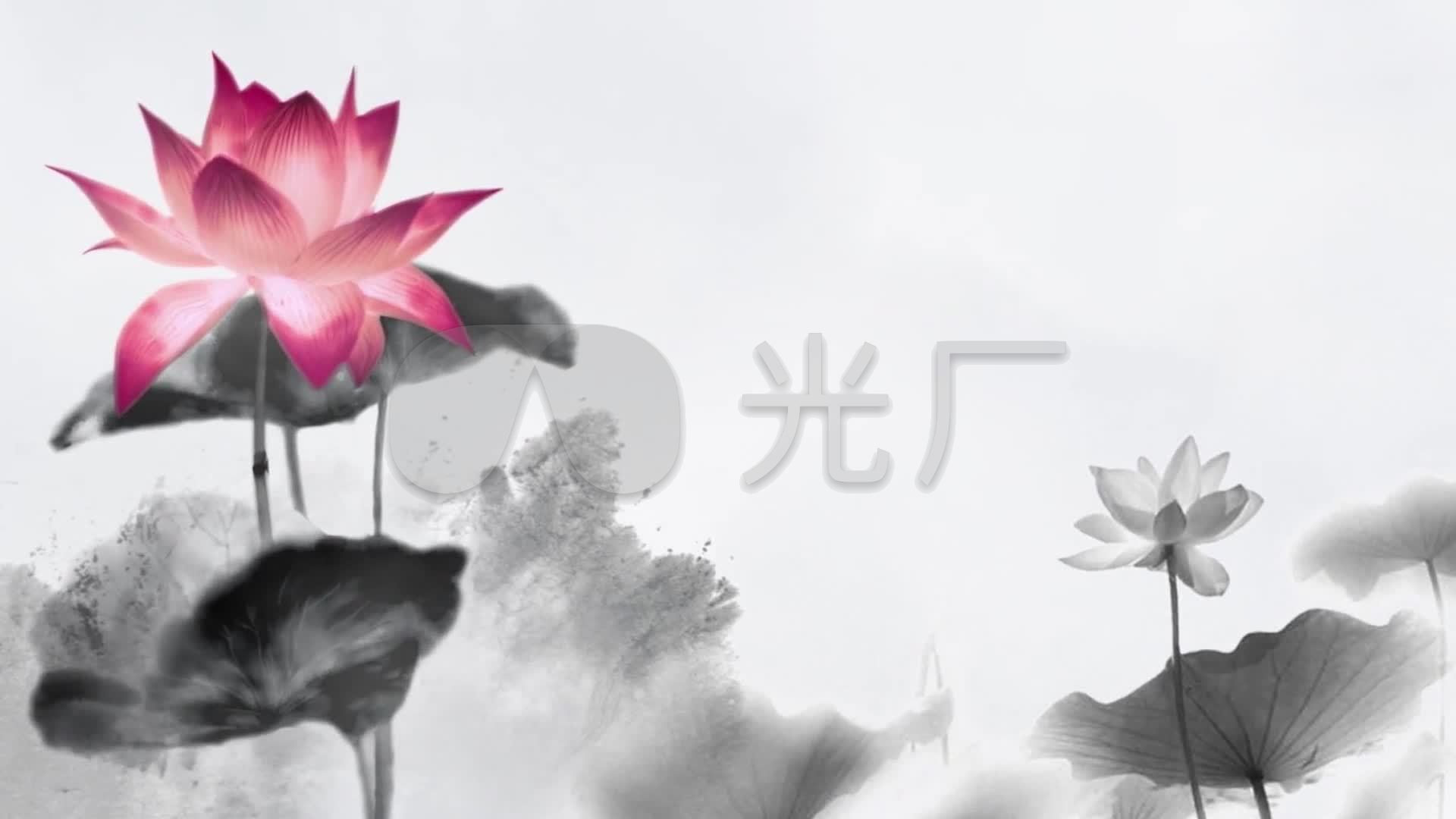 1920*1080水墨画,1920*1080太空 水墨中国风山水画视频_1920x1080_高清视频素材下载