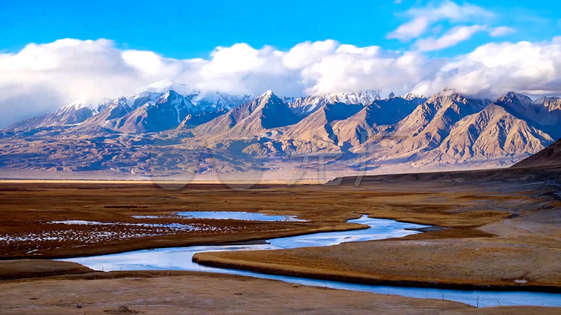 南疆新疆南部自然风光延时摄影_1920x1080_高清视频