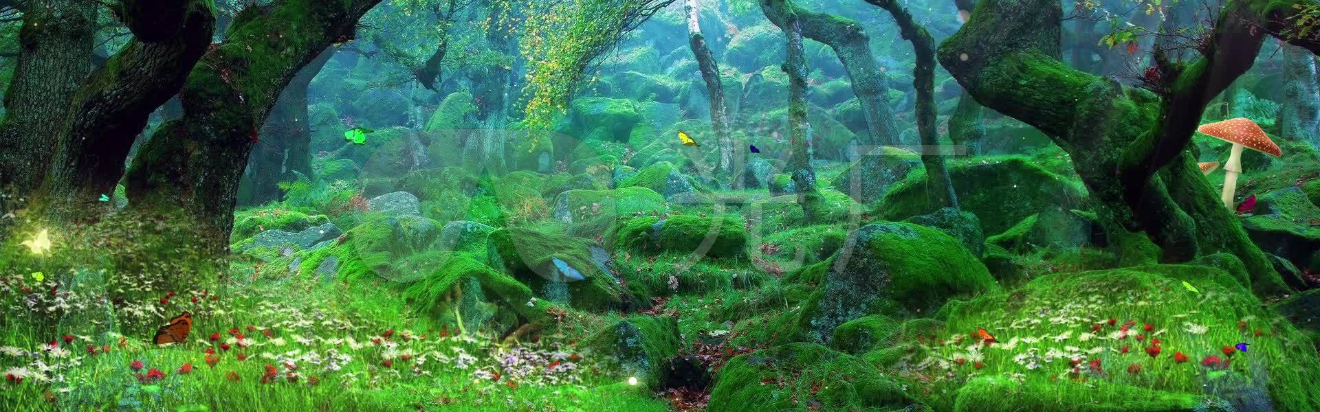 森林背景002_1920x600_高清视频素材下载(编号:)_舞台