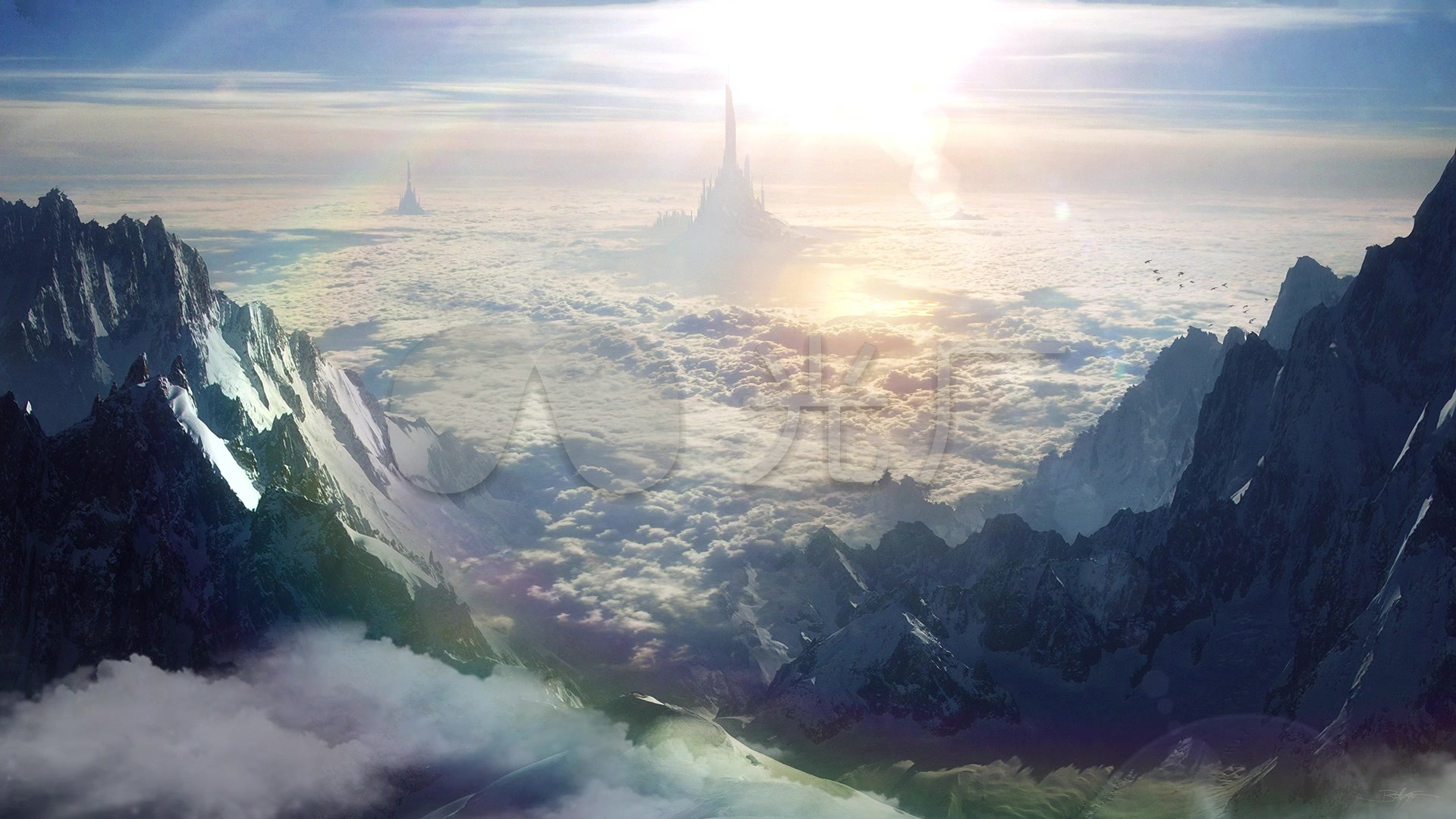 天空之城壁纸1080p,宫崎骏天空之城美图 天空之城_1920x1080_高清视频素材下载(编号:2644079)