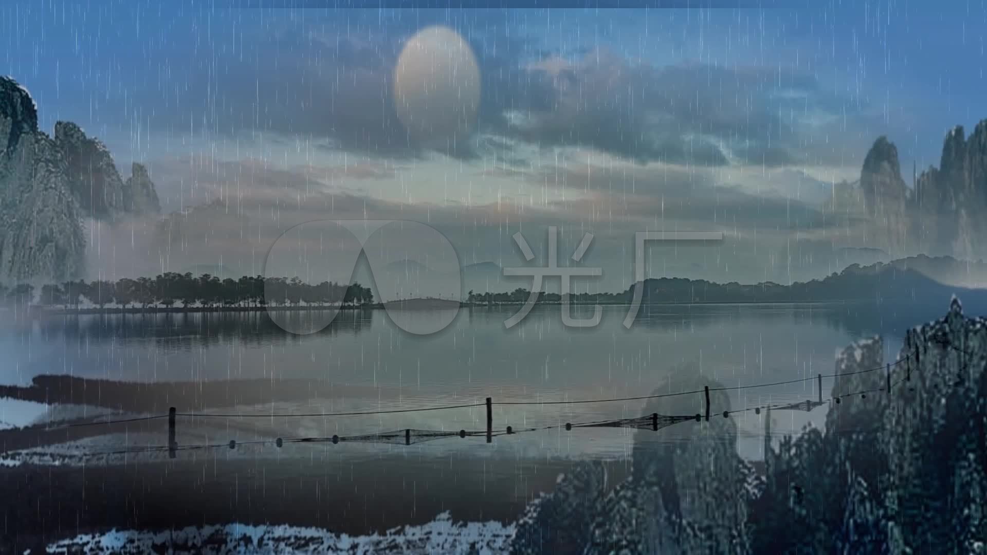 雨霖铃童丽歌曲舞台背景配乐成品led_1920x1080_高清