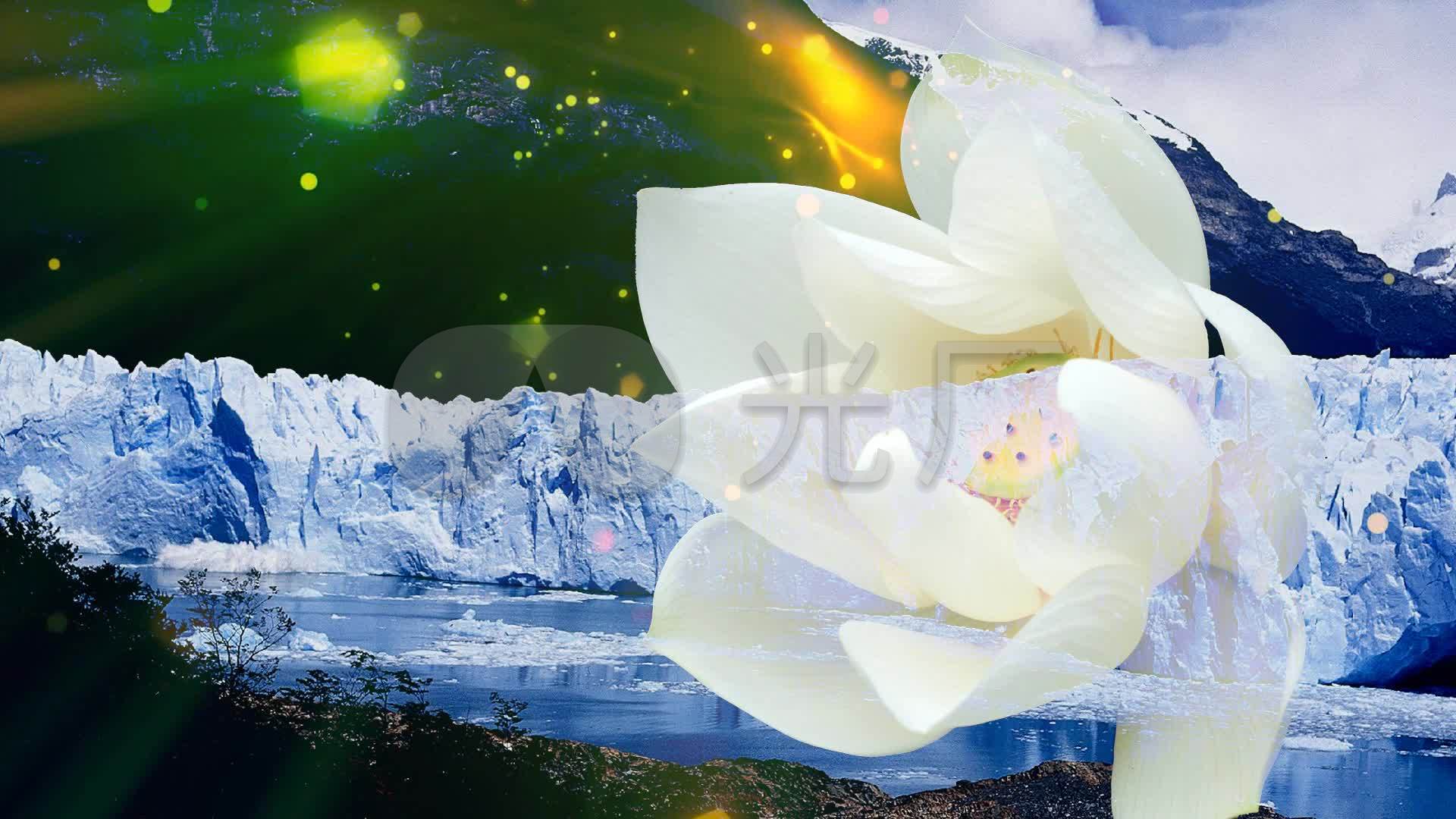 歌曲(冰山上的雪莲)舞台背景_1920x1080_高清视频素材