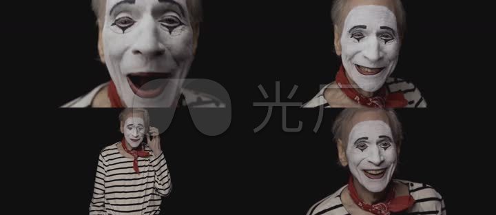默剧小丑化妆表演表情夸张喜剧大师