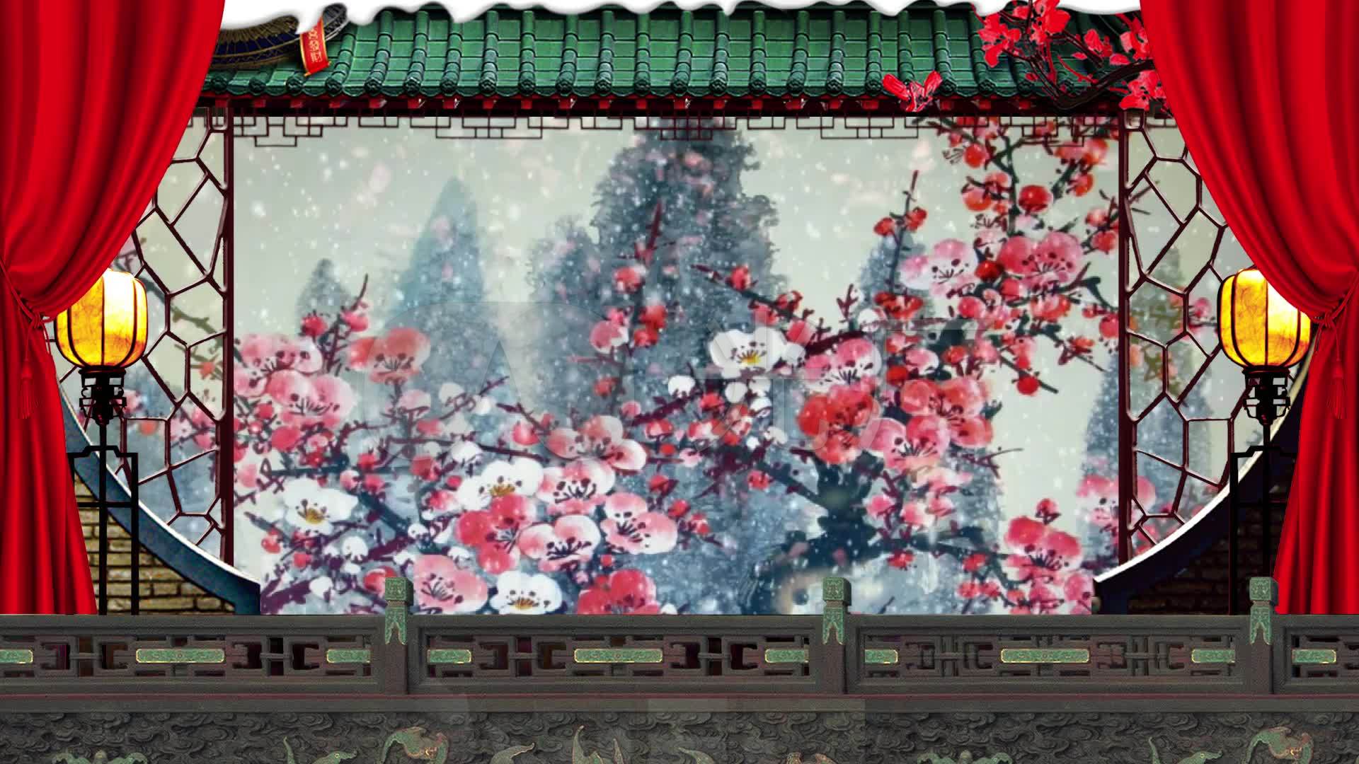 戏曲舞台背景