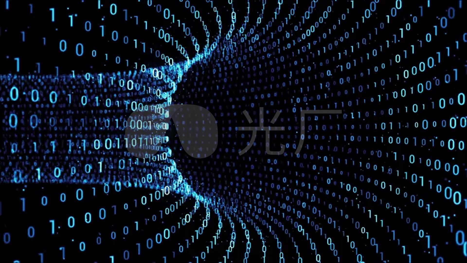 科技感数字穿越背景视频