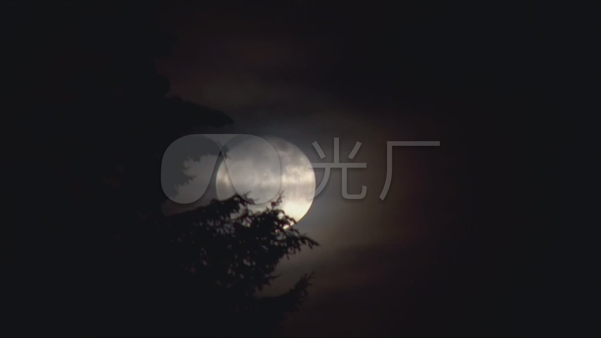 视频素材 实拍视频 自然风景 月亮星星乌云转场  来自视频原始文件或
