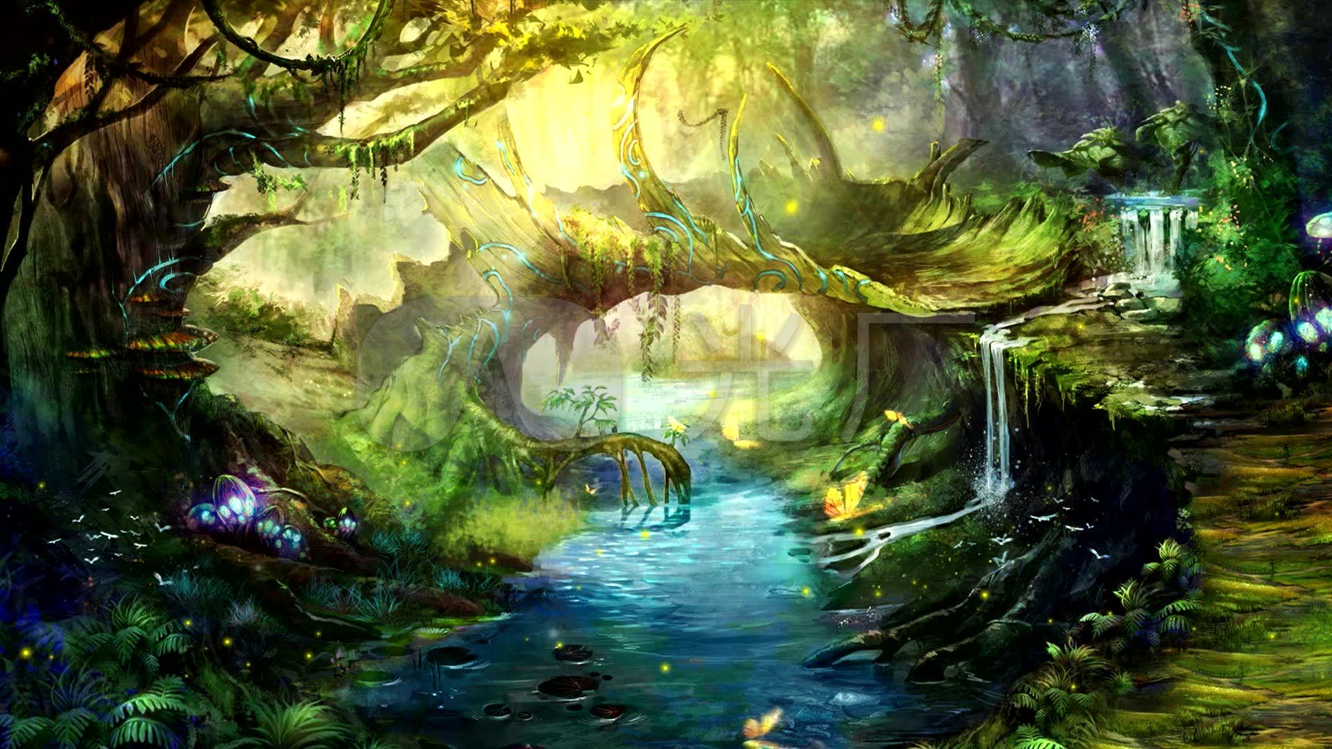 卡通魔幻森林