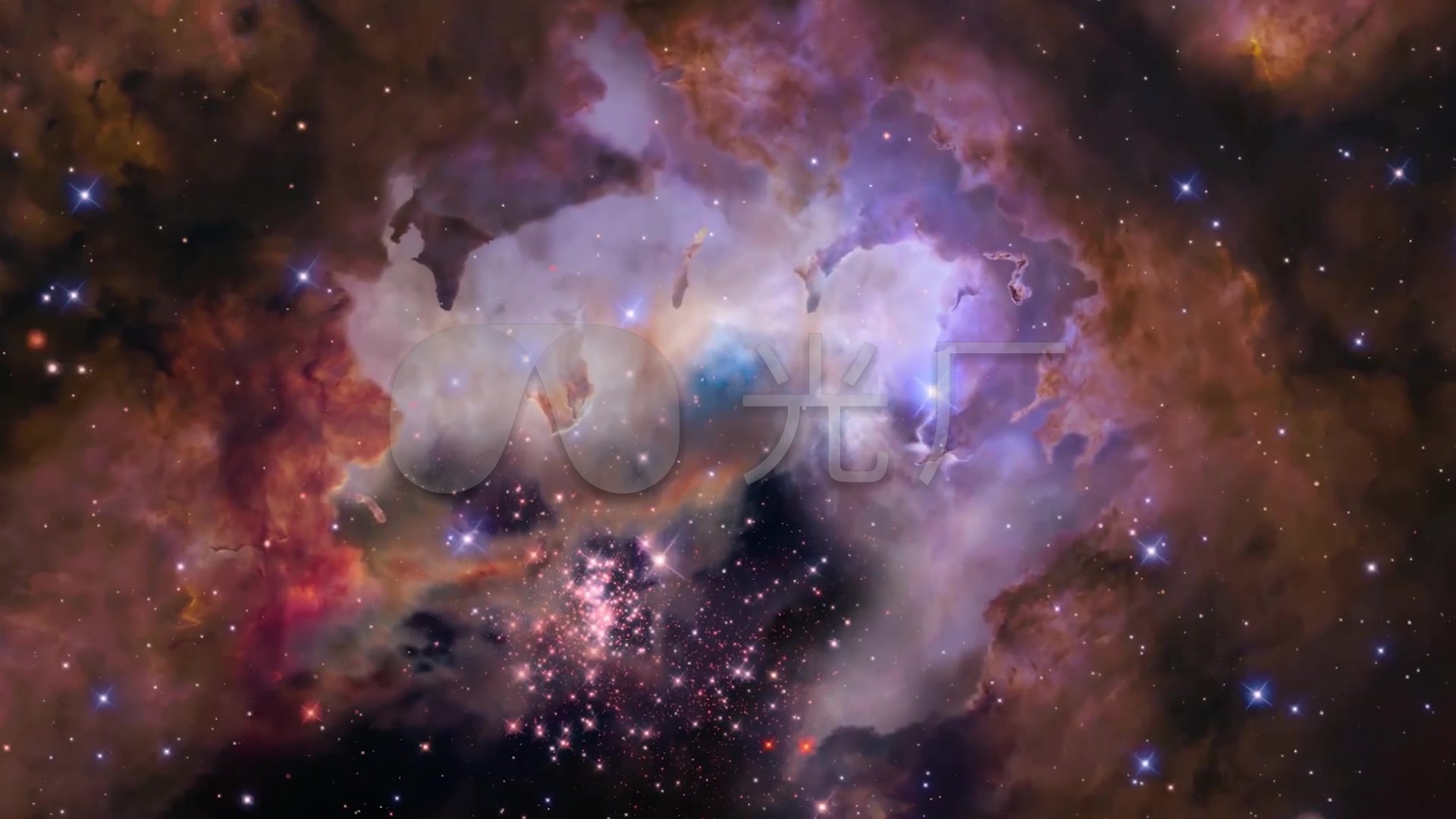 最美银河系星际星云穿越