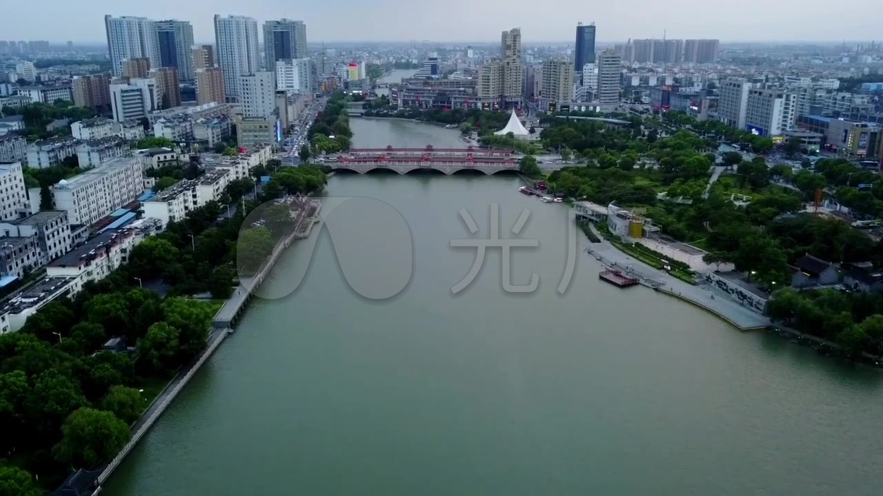 泰州航拍_1280x720_高清视频素材下载(编号:2689878)