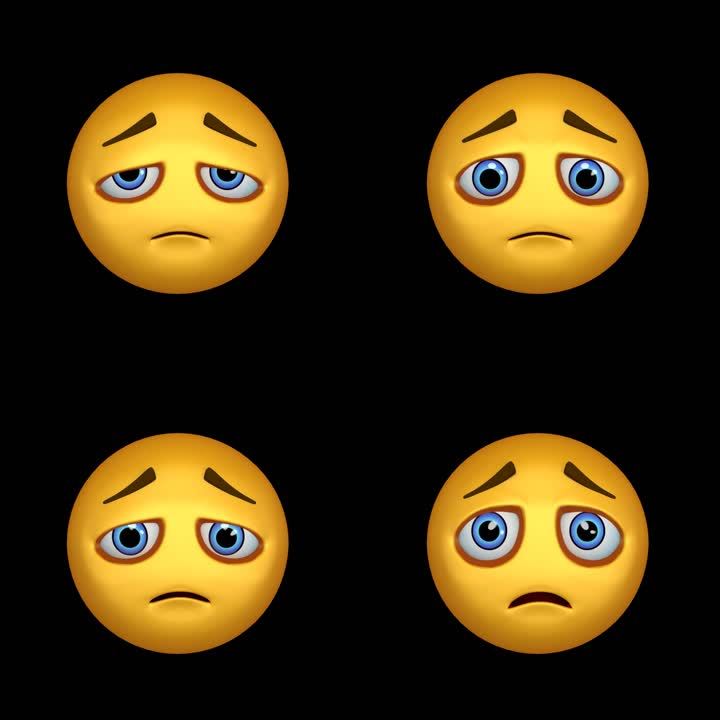 表情动画笑脸哭泣微笑怪兽搞怪情绪伤心大笑emoji真人秀节目微信表情