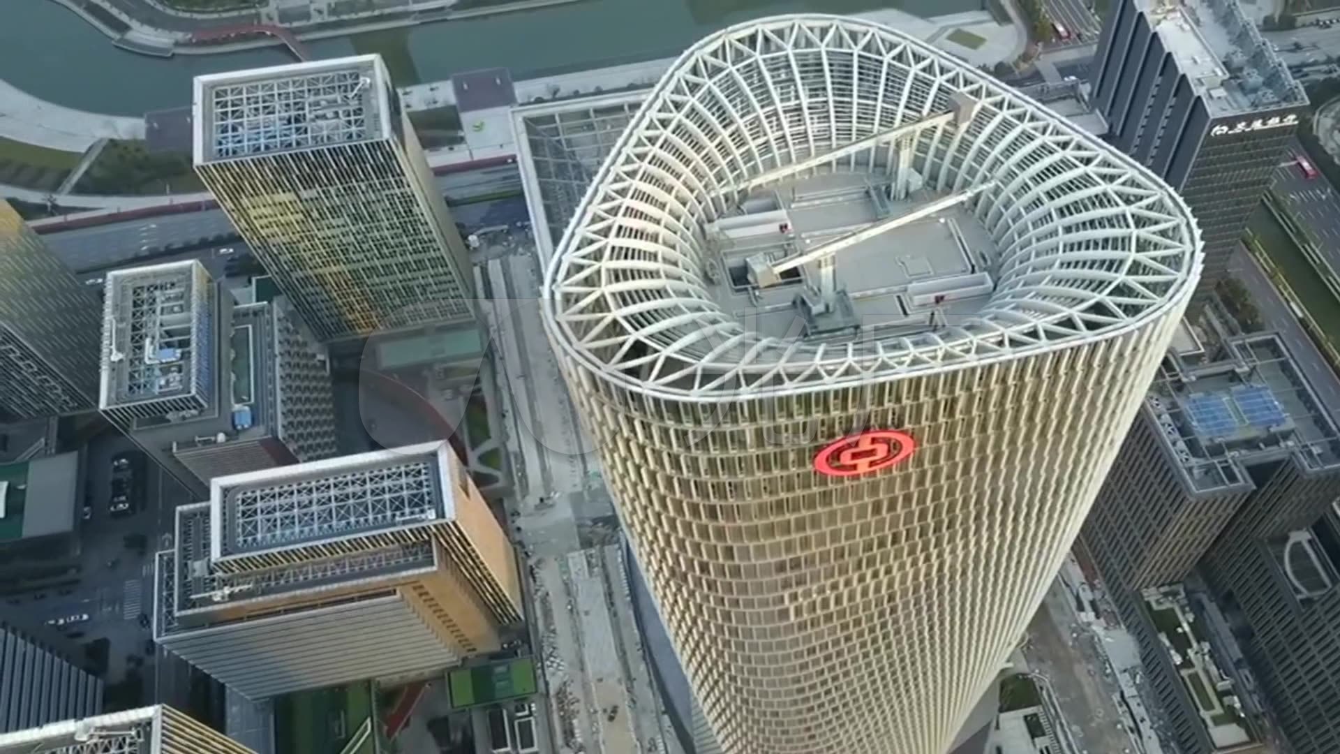 浙江 宁波 第二高楼 大厦 大楼 建筑 城市 航拍