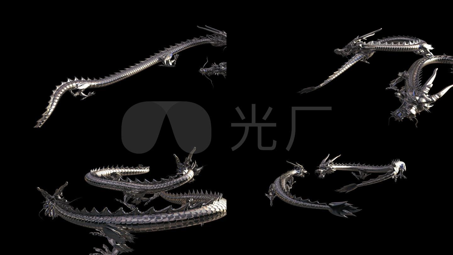 双龙缠绕