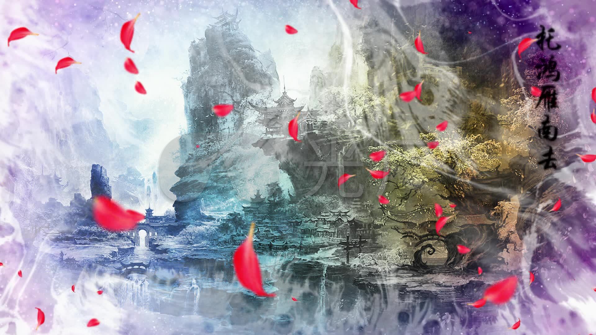 1920x1080古风壁纸,1920x1080高清壁纸古风 红颜旧配乐成品中国风古风水墨背景_1920x1080_高清