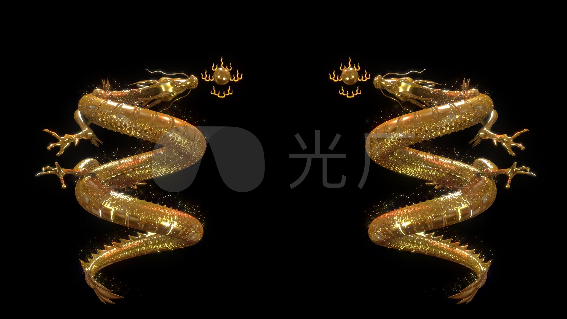 火球双龙戏珠循环带通道]_1920x1080_高清视频素材下载(编号:2697542)
