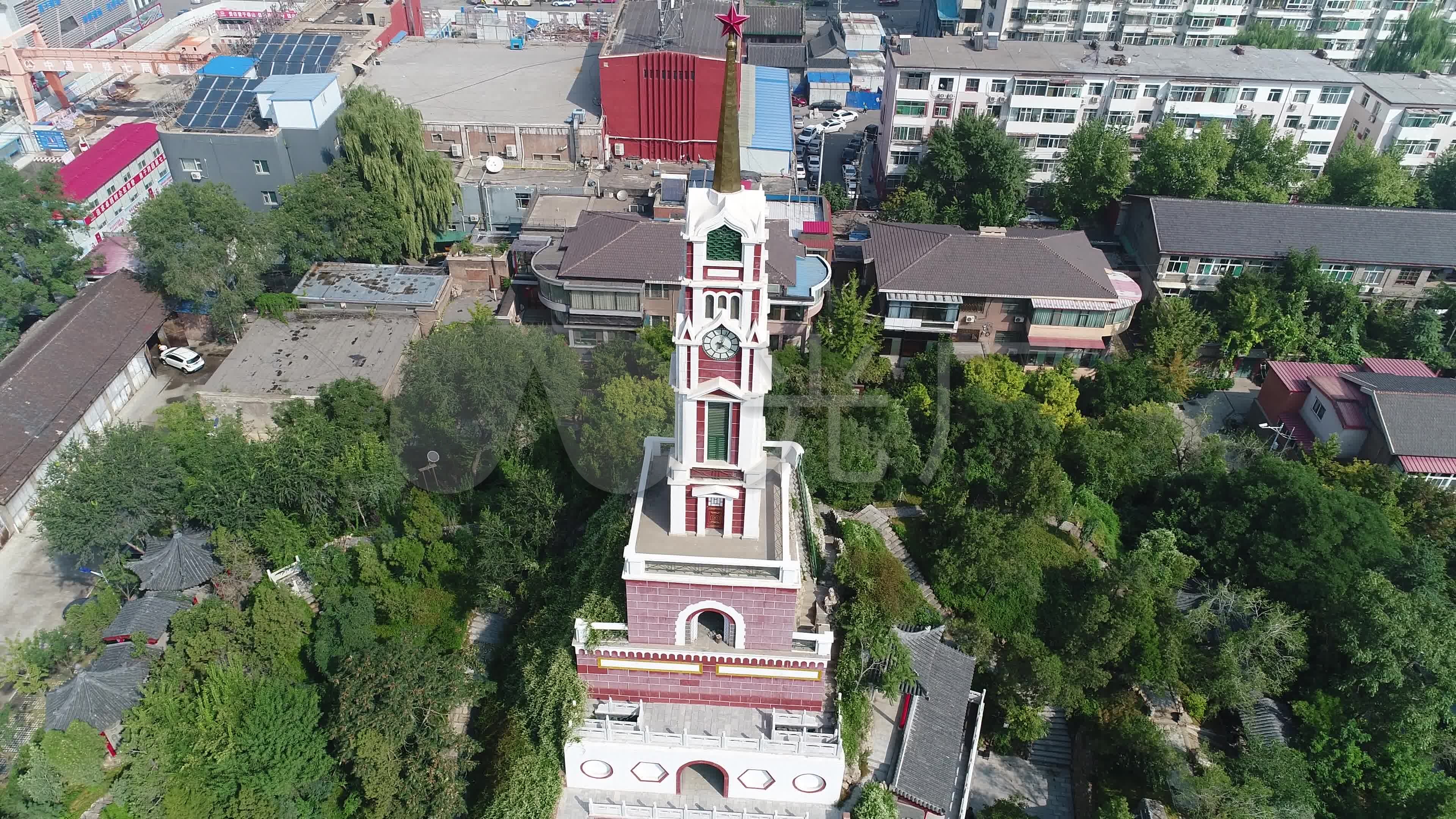 太原梅山钟楼_3840x2160_高清视频素材下载(编号:2700231)_实拍视频