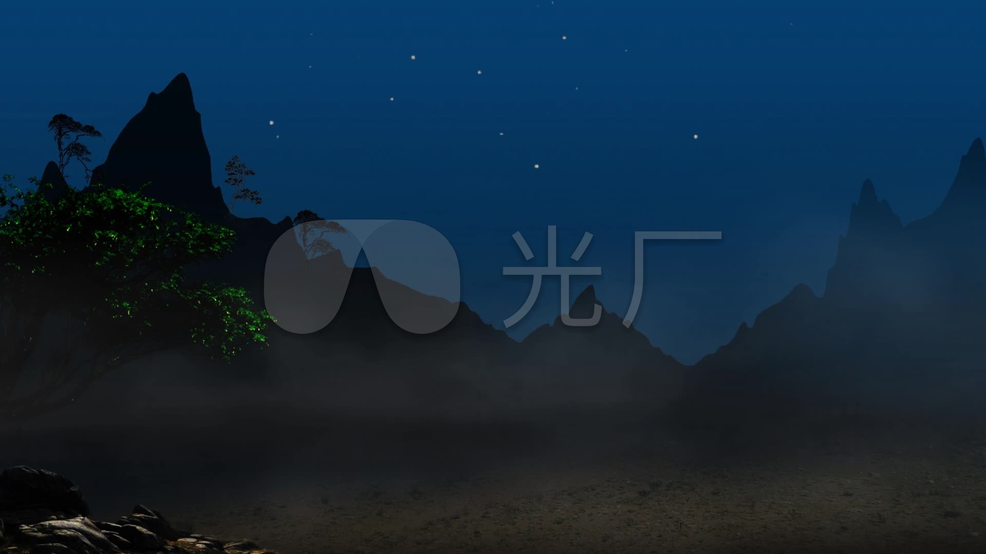夜晚山路
