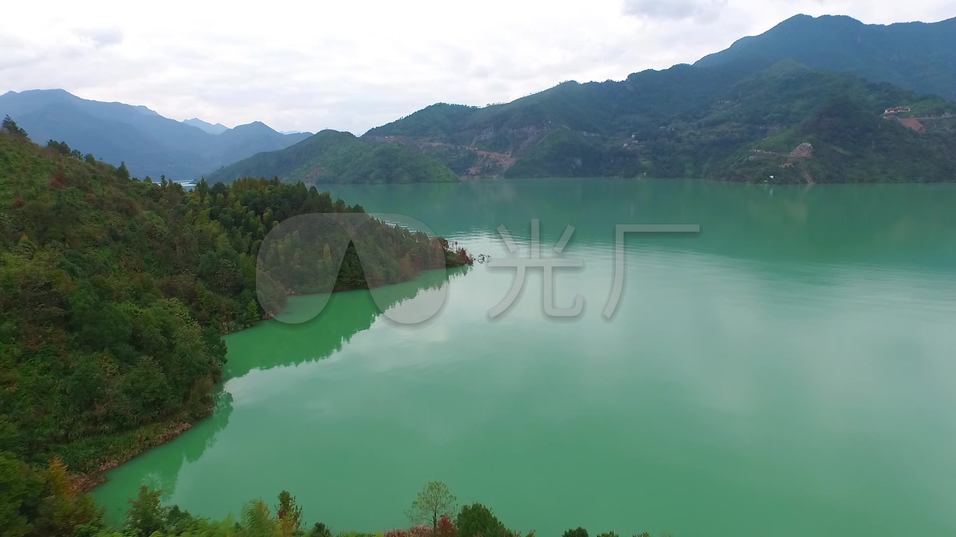 浙江省丽水市青田滩坑水库千峡湖_1920x1080_高清视频素材下载(编号