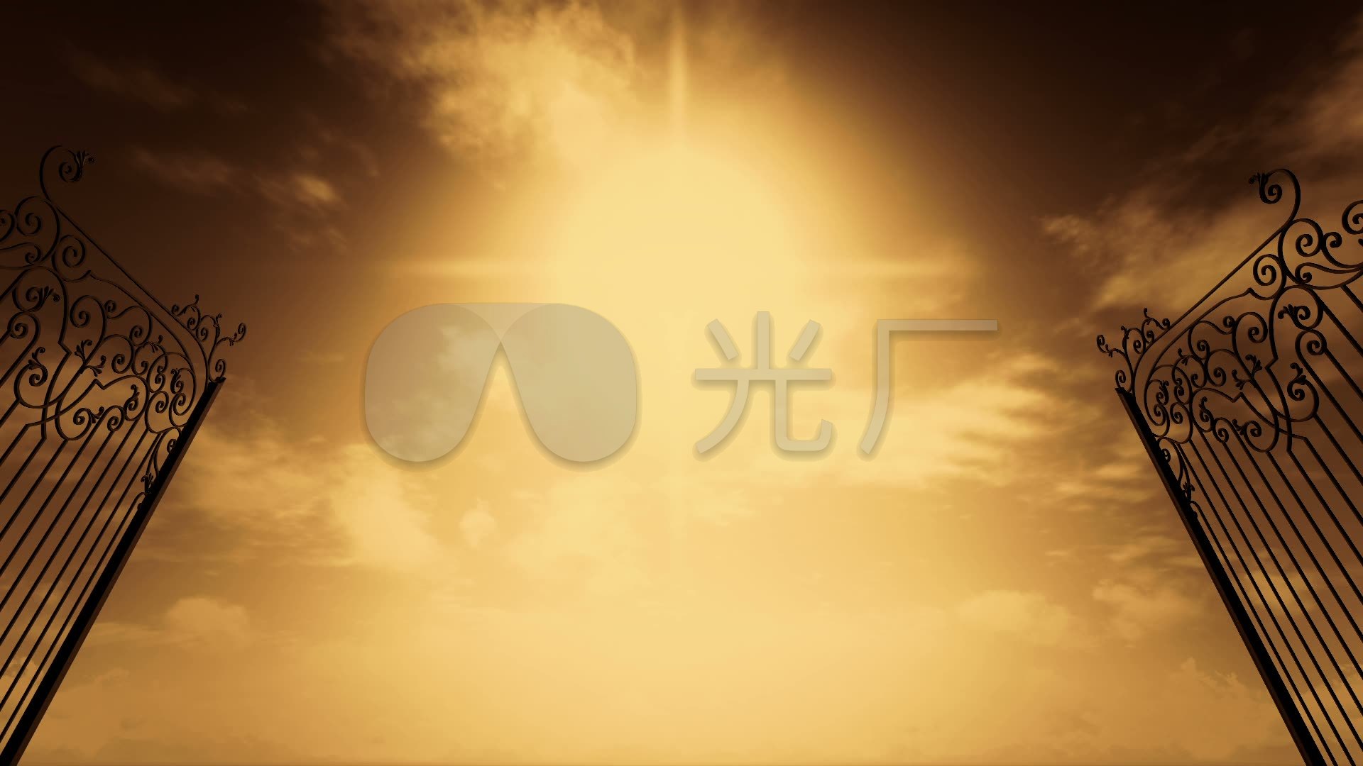 天堂之门大门天堂极乐世界_1920x1080_高清视频素材