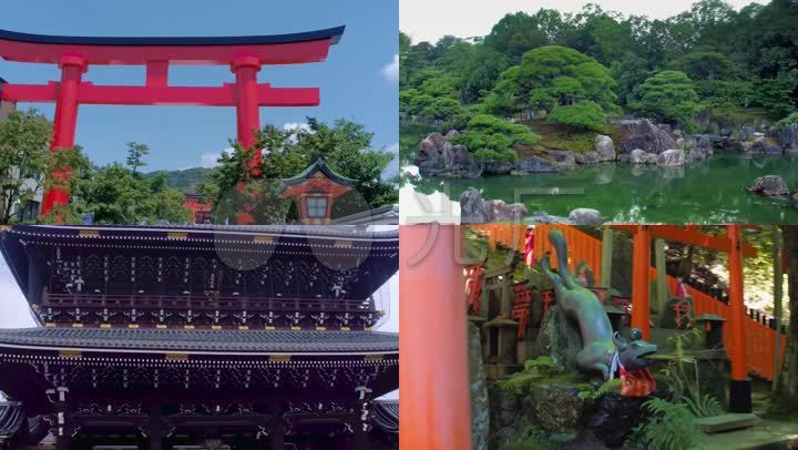 日本 京都 城市地标 建筑 旅游 风光片