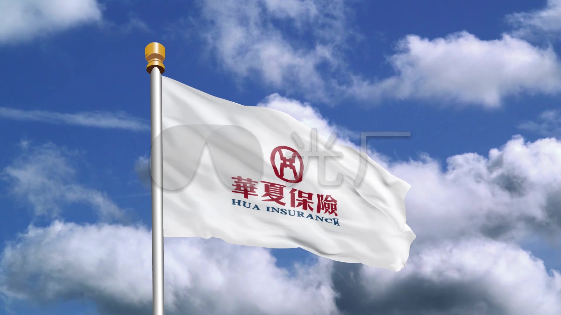 华夏保险旗帜logo