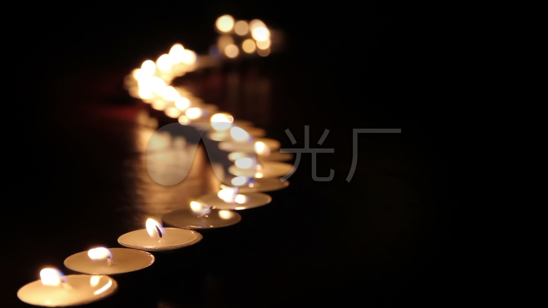 蜡烛祈福祈祷烛光祈福地震祈福爱心_1920x1080_高清