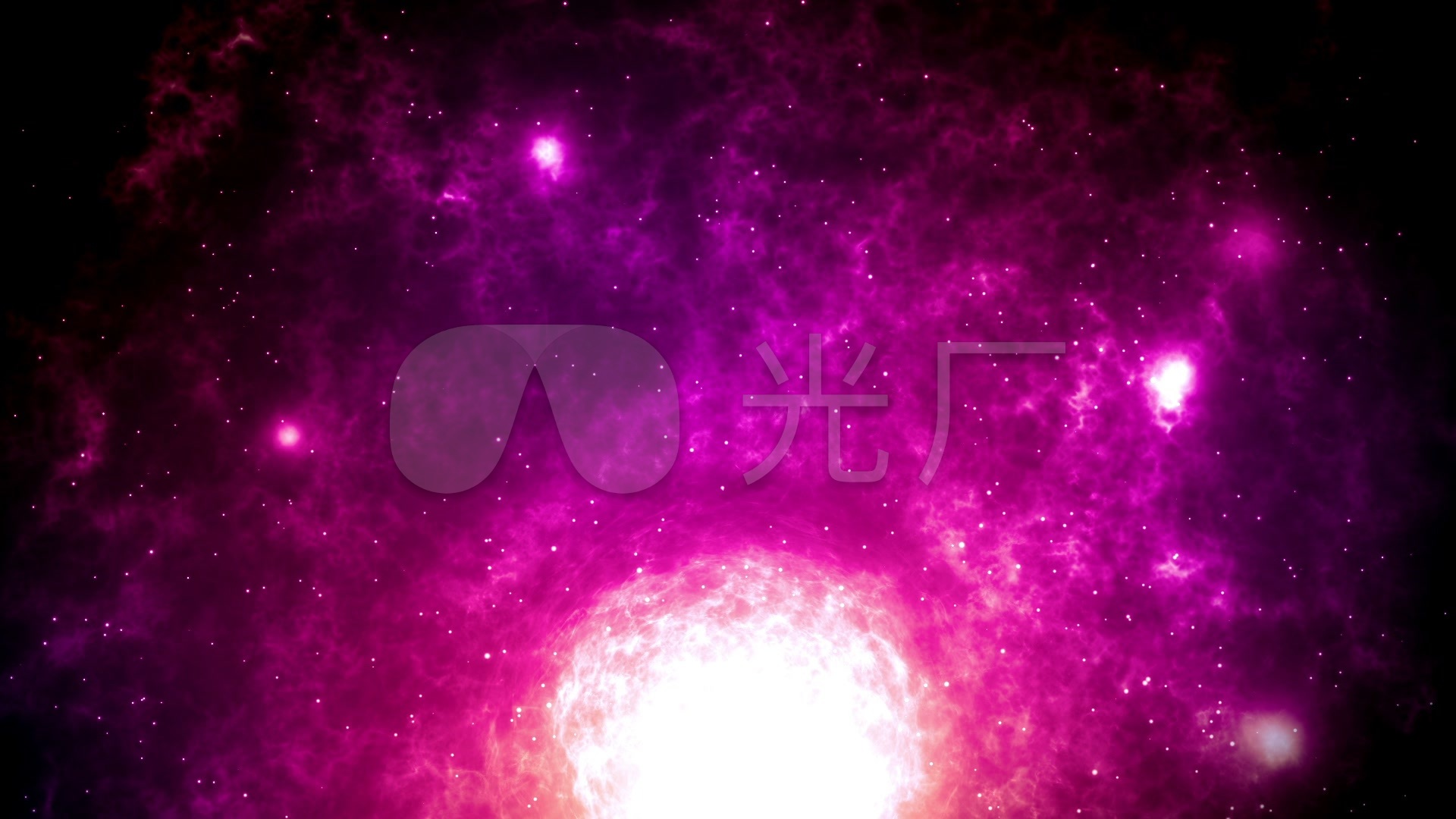 紫色粒子火焰能量球