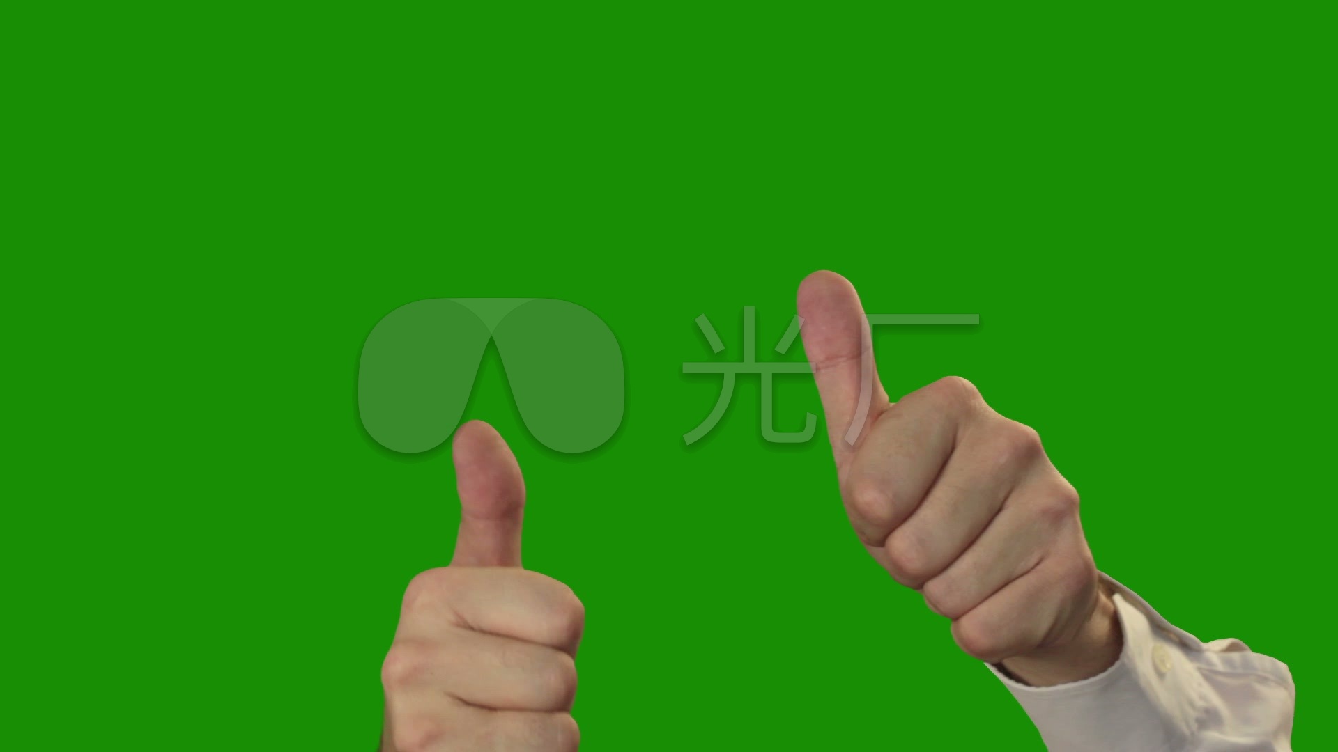 ok手势同意手势绿背景可抠像赞同_1920x1080_高清视频