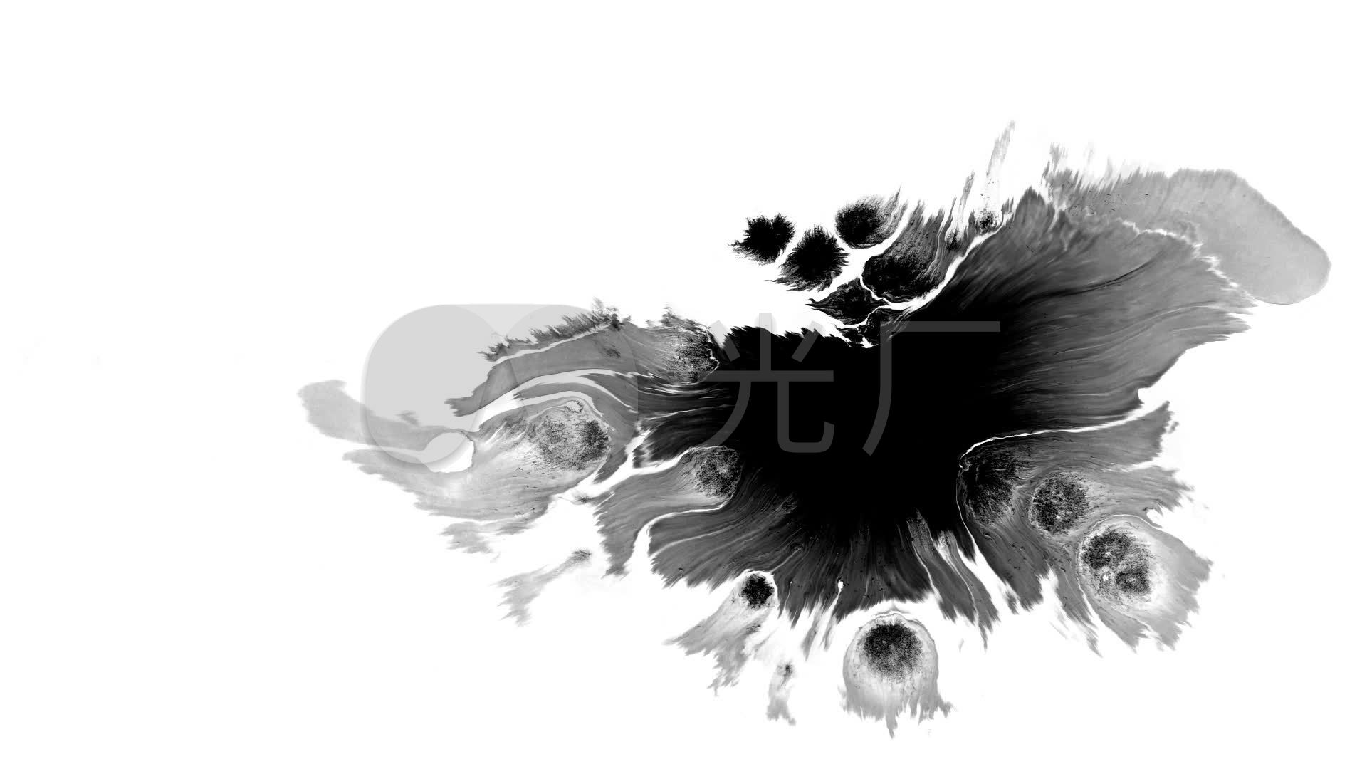 水墨晕染素材