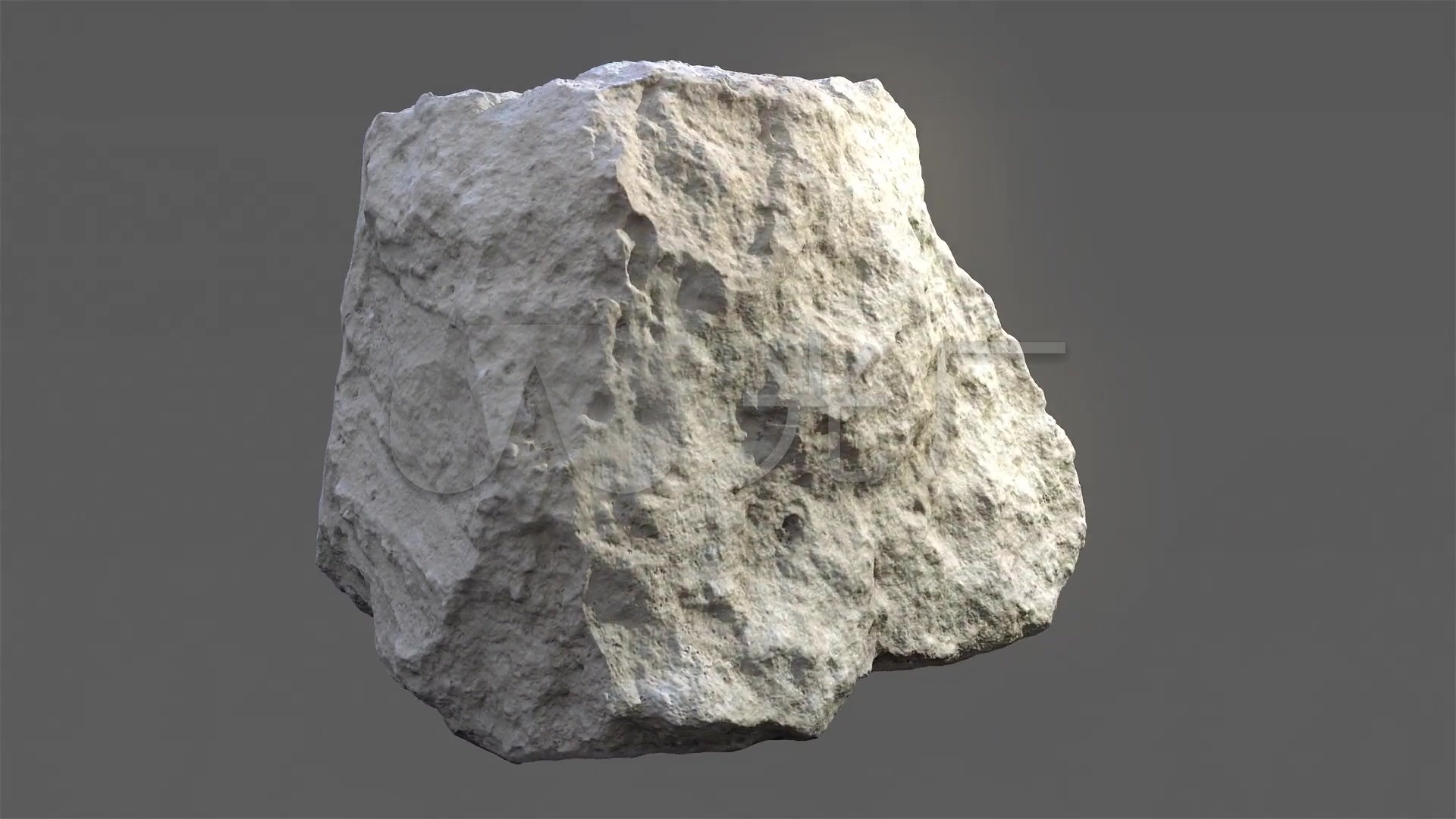 小岩石扫描3d视频素材