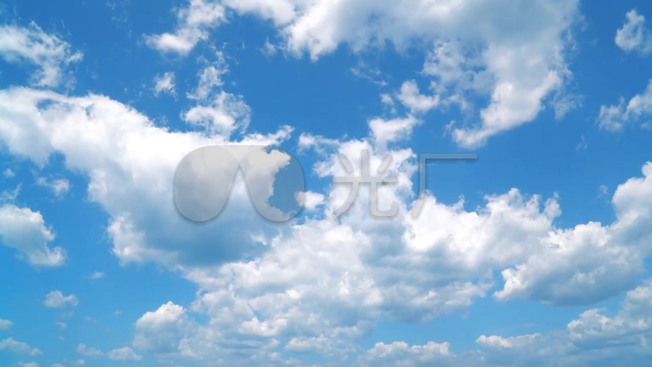 天空 蓝天 白云 云朵 流动 干净