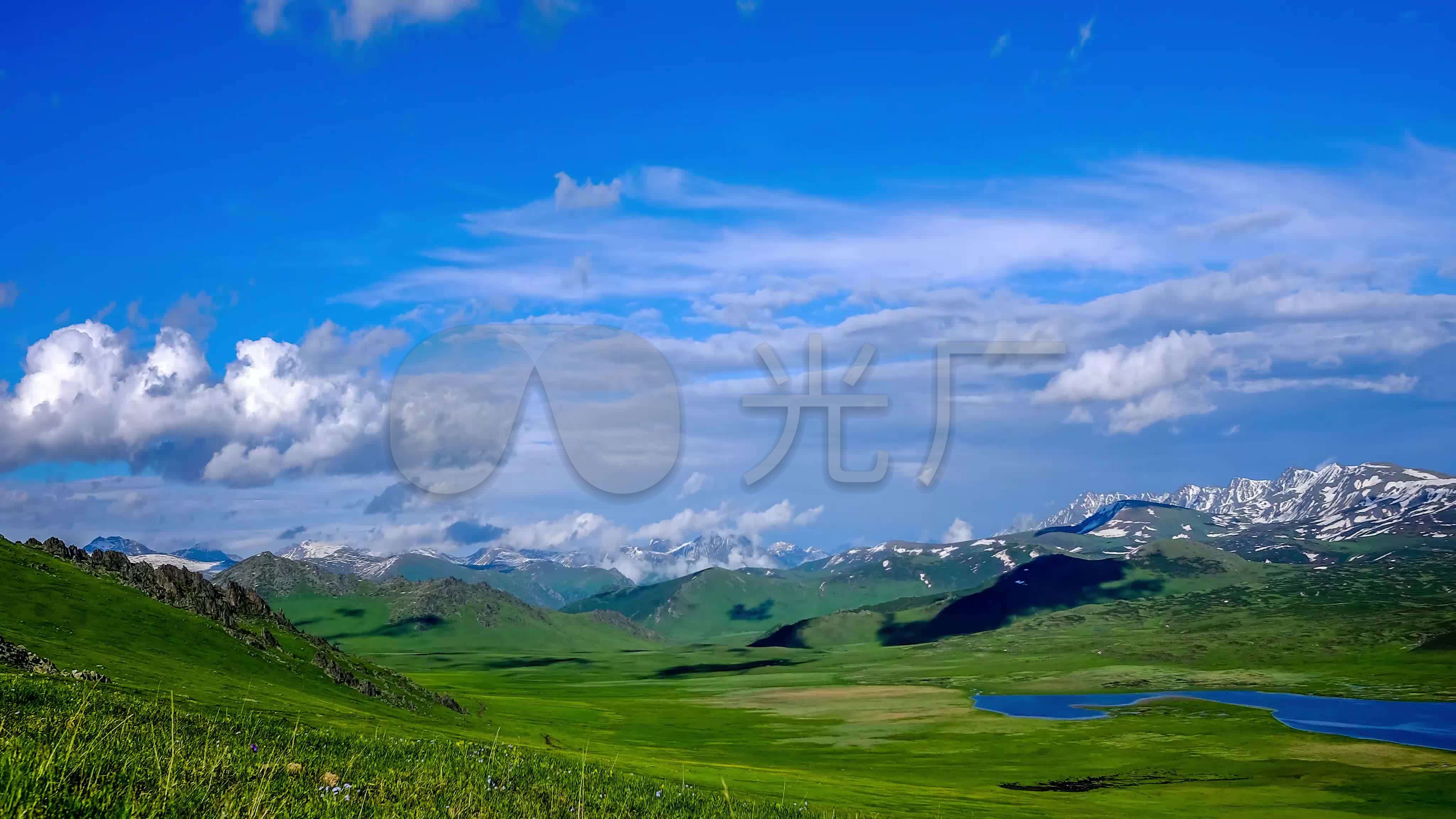 喀纳斯黑湖远景延时4k