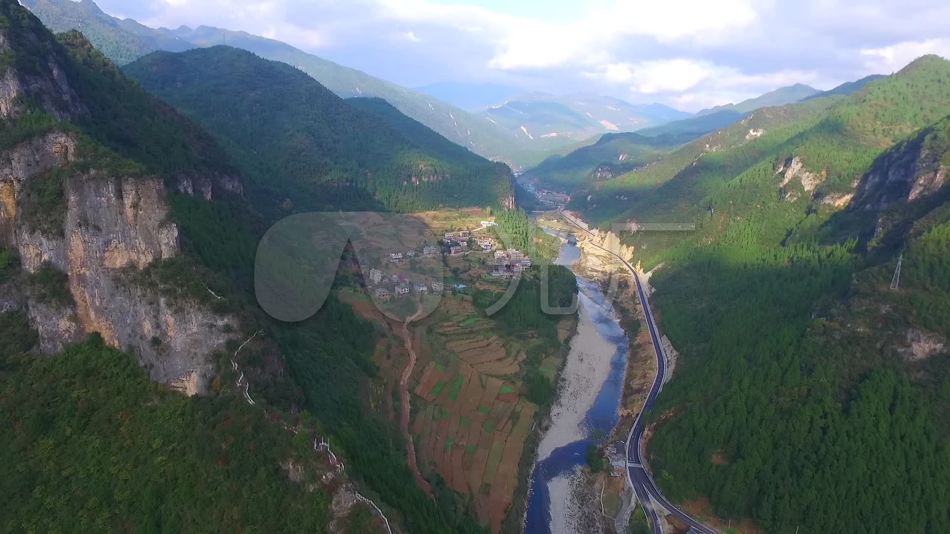 巴中通江县诺水河风景区_1920x1080_高清视频素材下载