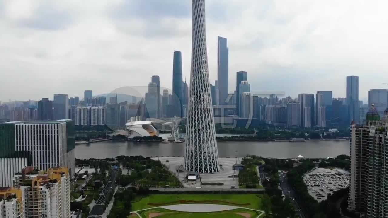 航拍广州塔_1280x720_高清视频素材下载(编号:2736965)_实拍视频_vj师