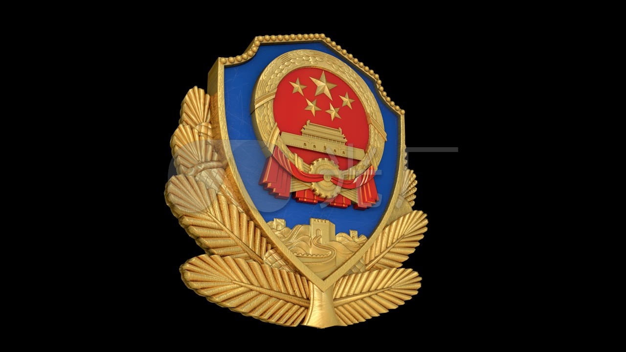 警徽和结尾标题_c4d工程下载(编号:2745273)_3d模型