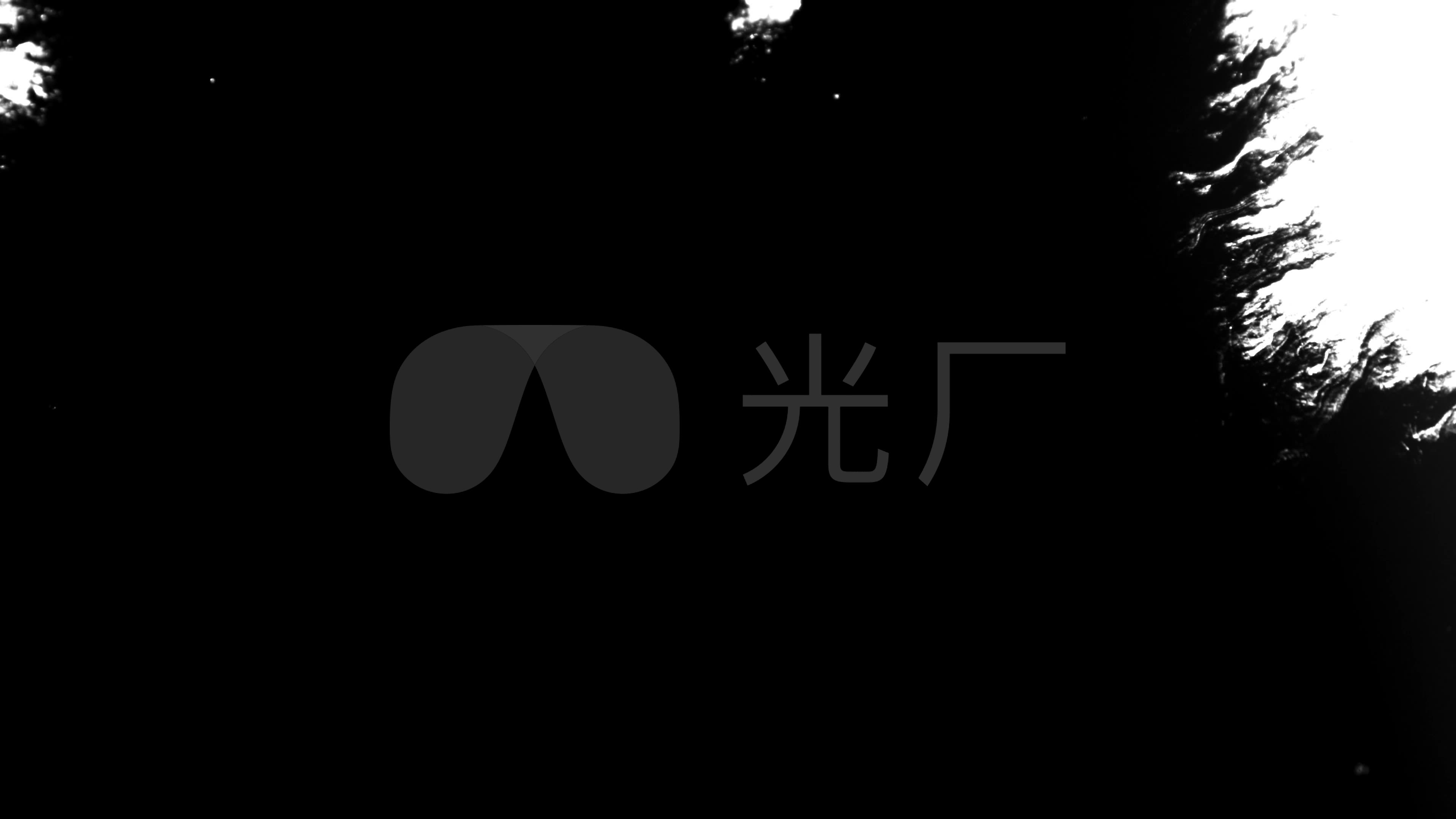4k超清墨水在白色背景上扩散4_3840x2160_高清视频(:)