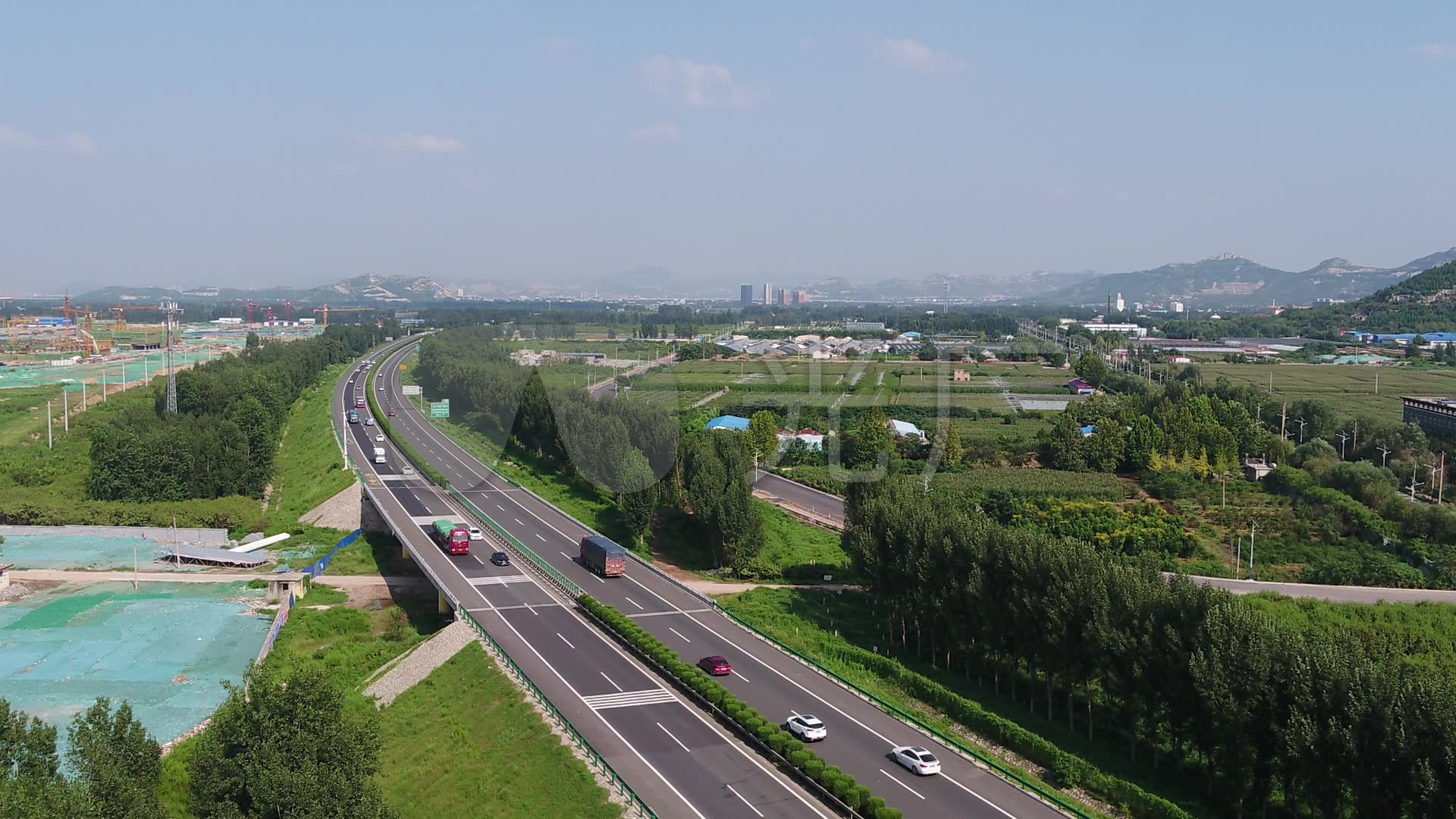 山东高速国内高速公路航拍_1920x1080_高清视频素材