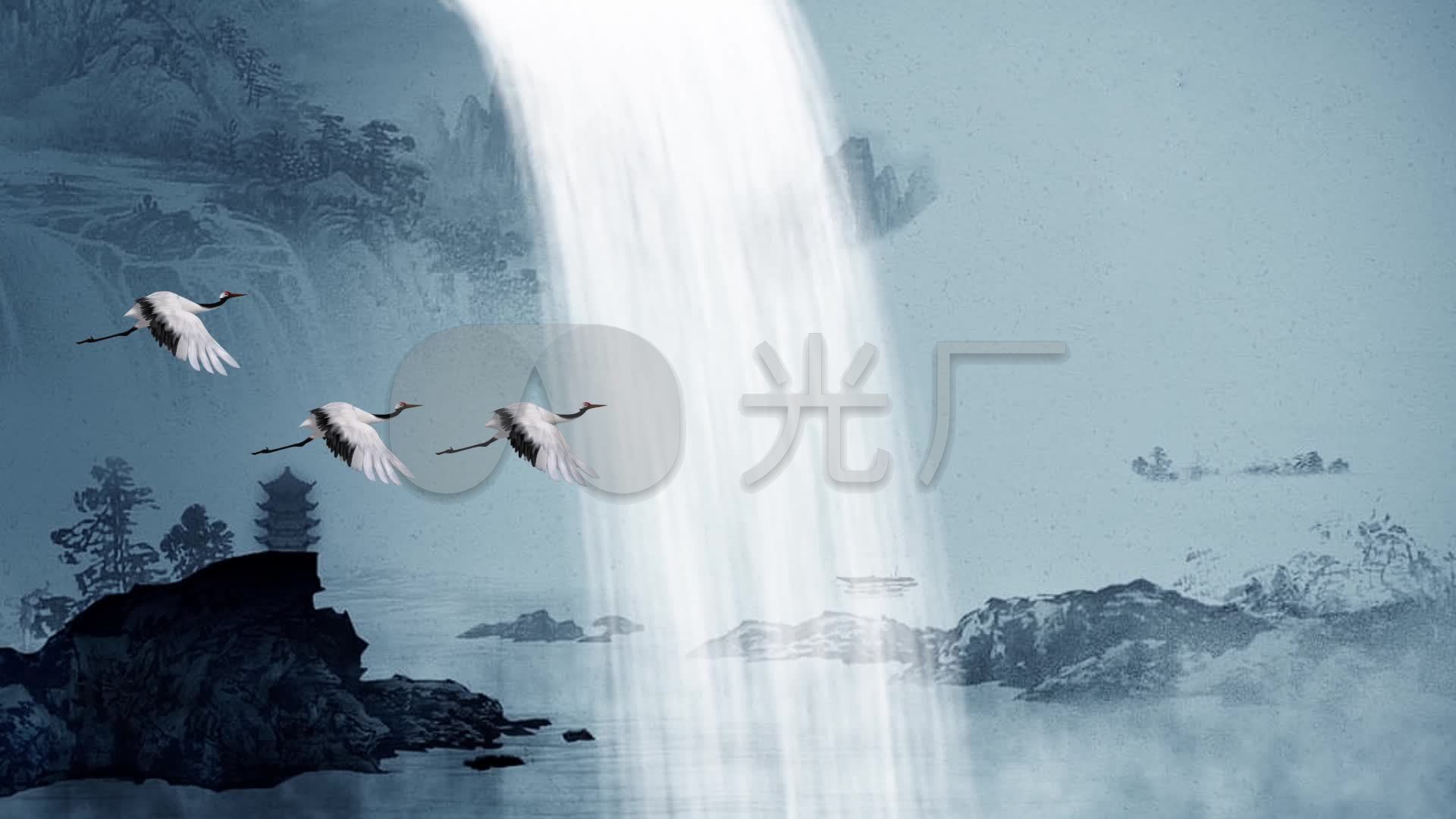 女子十二乐坊 - 高山流水led背景视频