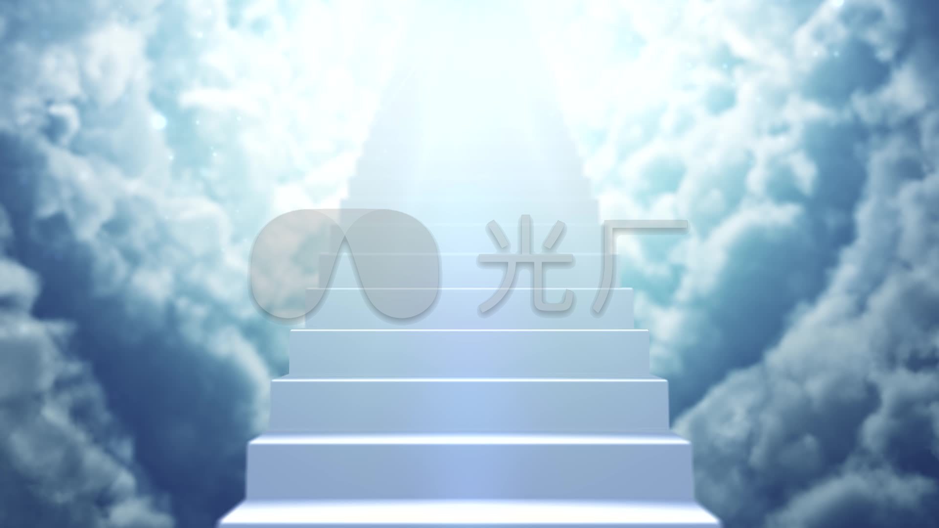 基督教天堂楼梯循环视频背景_1920x1080_高清视频素材