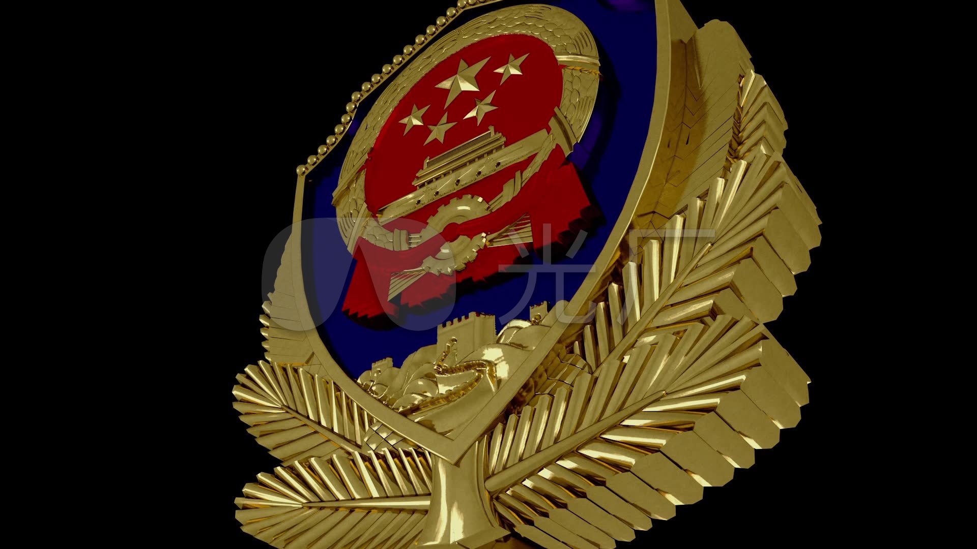 原创警徽大气通用c4d工程_c4d工程下载(编号:2746941)_3d模型_vj师网