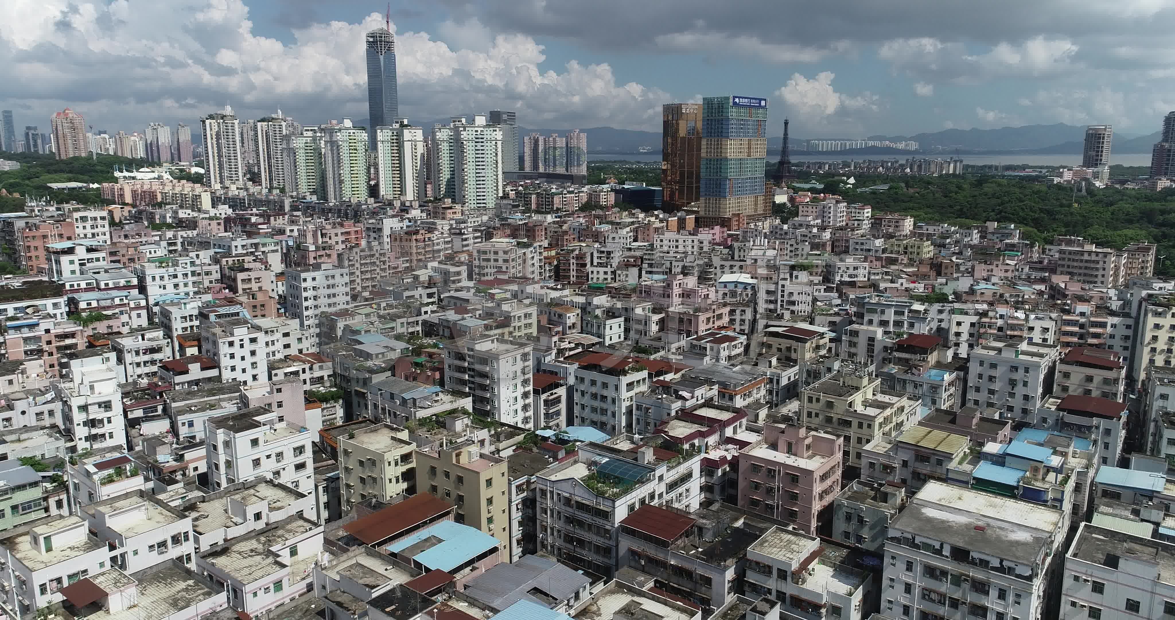 深圳白石洲旧改_4096x2160_高清视频素材下载(编号:)