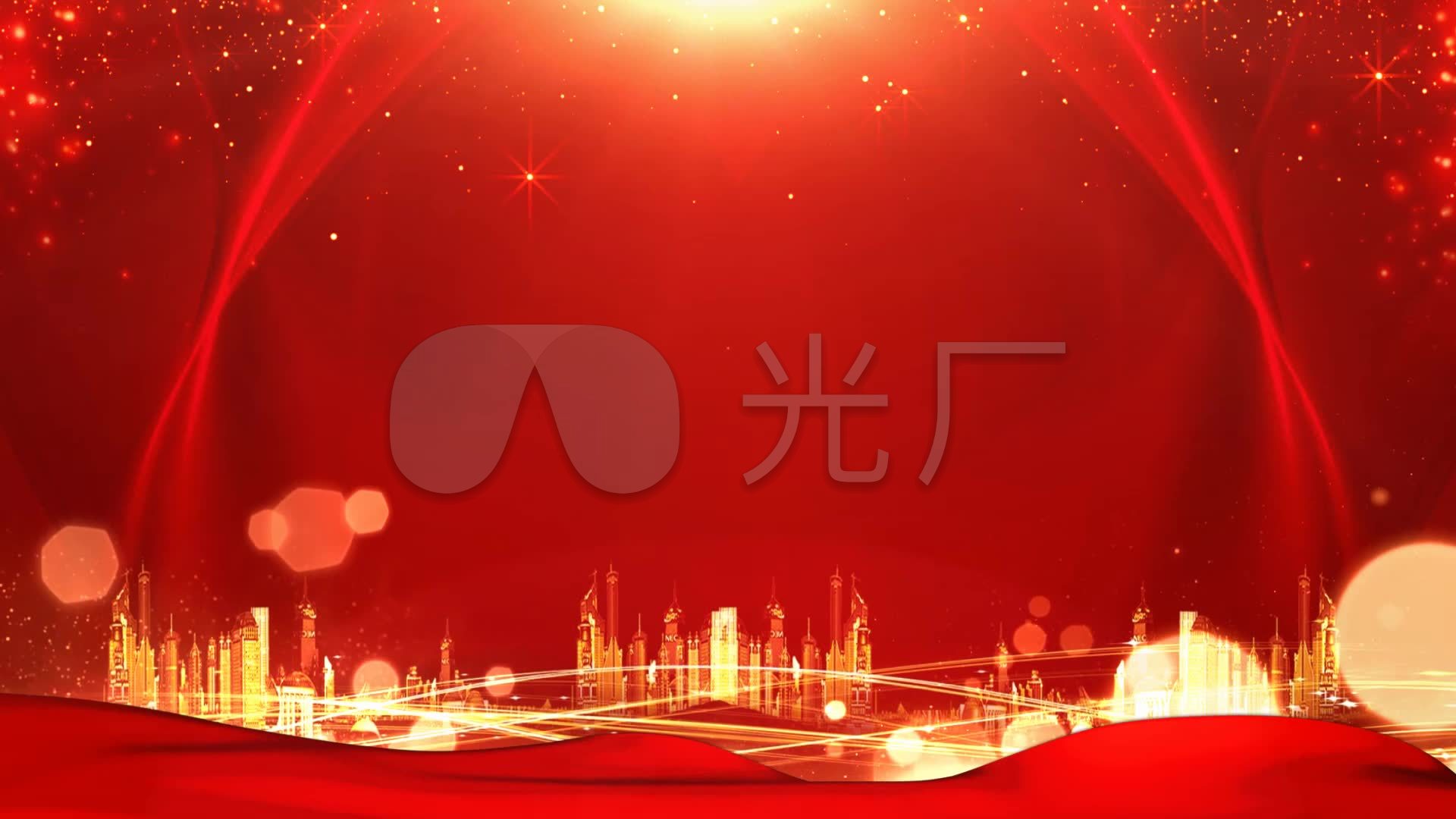 红色颁奖通用背景_1920x1080_高清视频素材下载(编号