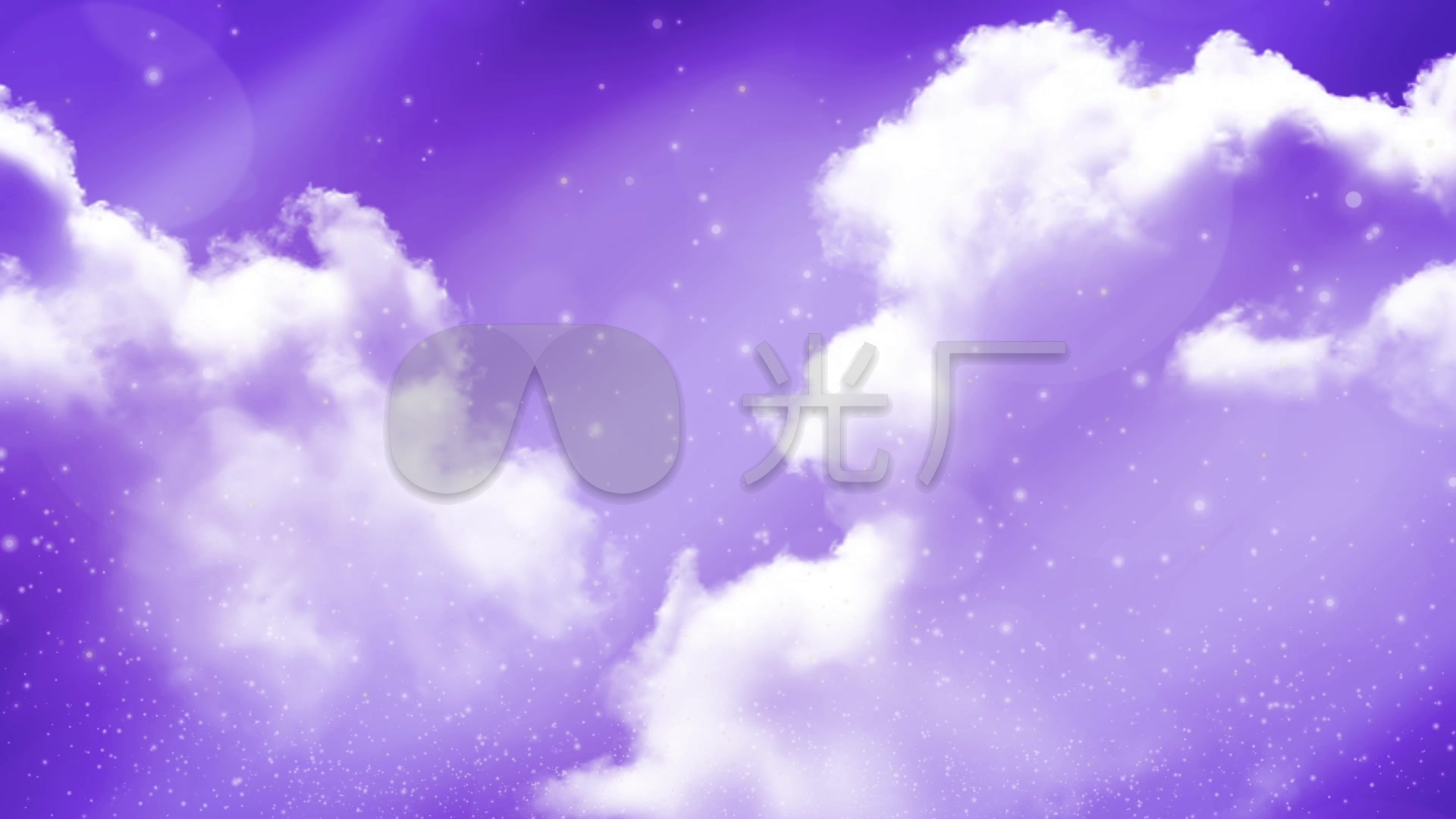 梦幻紫色天空粒子光斑飘动循环_1920x1080_高清视频